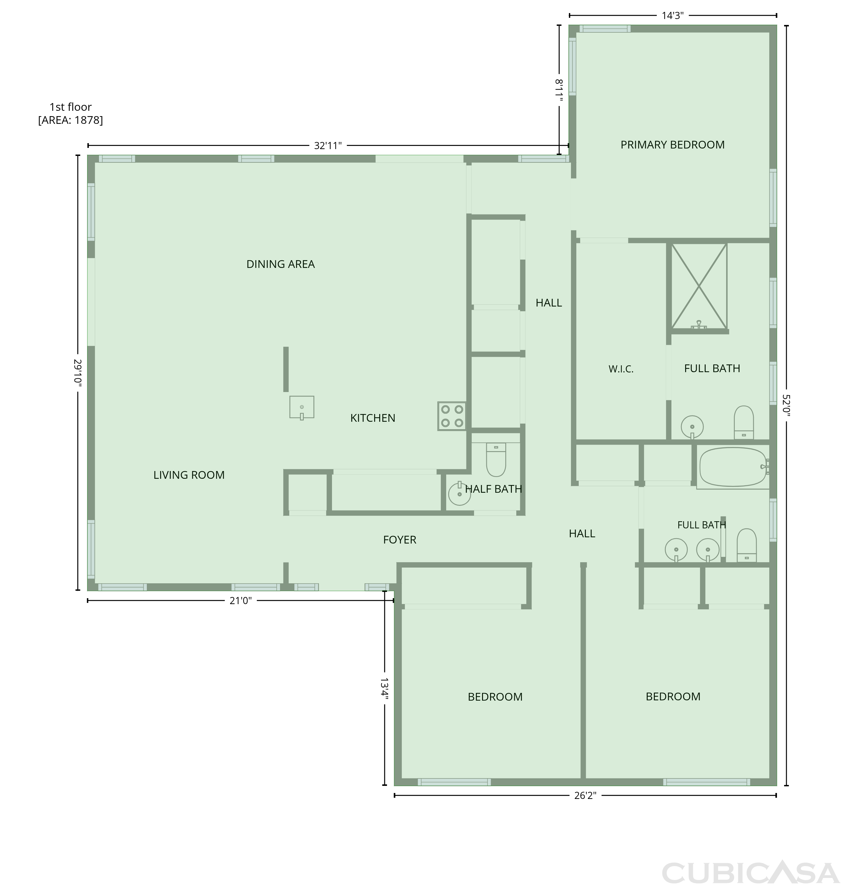 Main Floor of 1410 Lexington Dr, Garland, TX