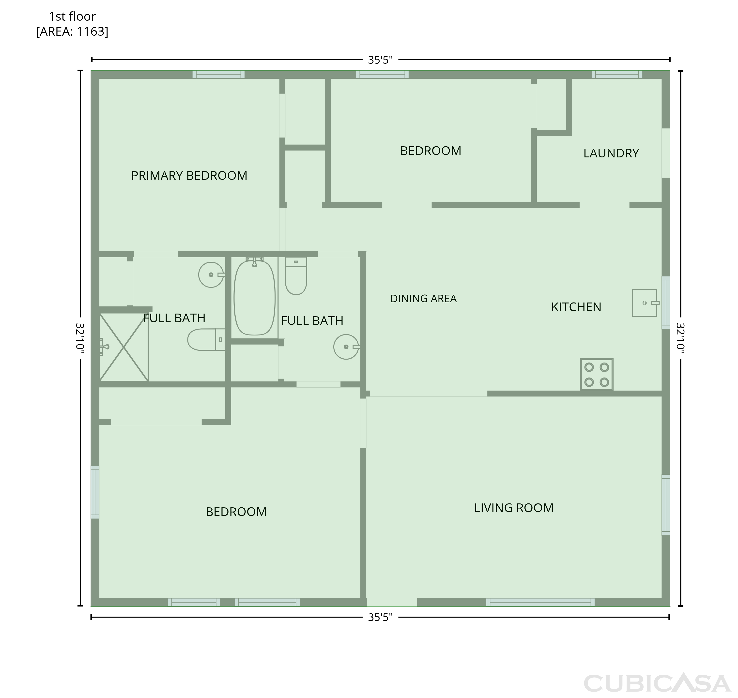 Main Floor of 502 Jennings St, Nocona, TX