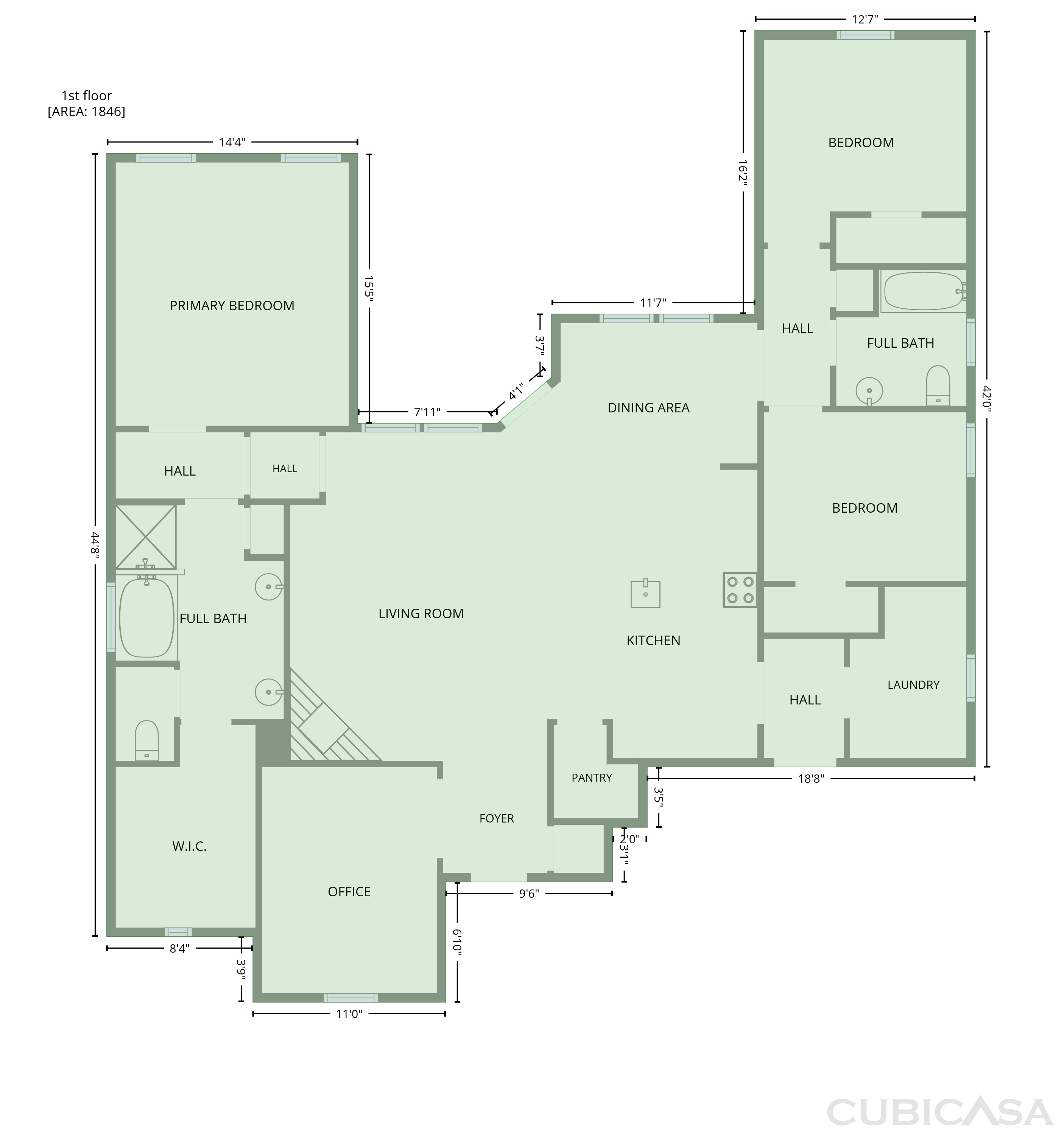 Main Floor of 1530 Woodmere Dr, Krum, TX