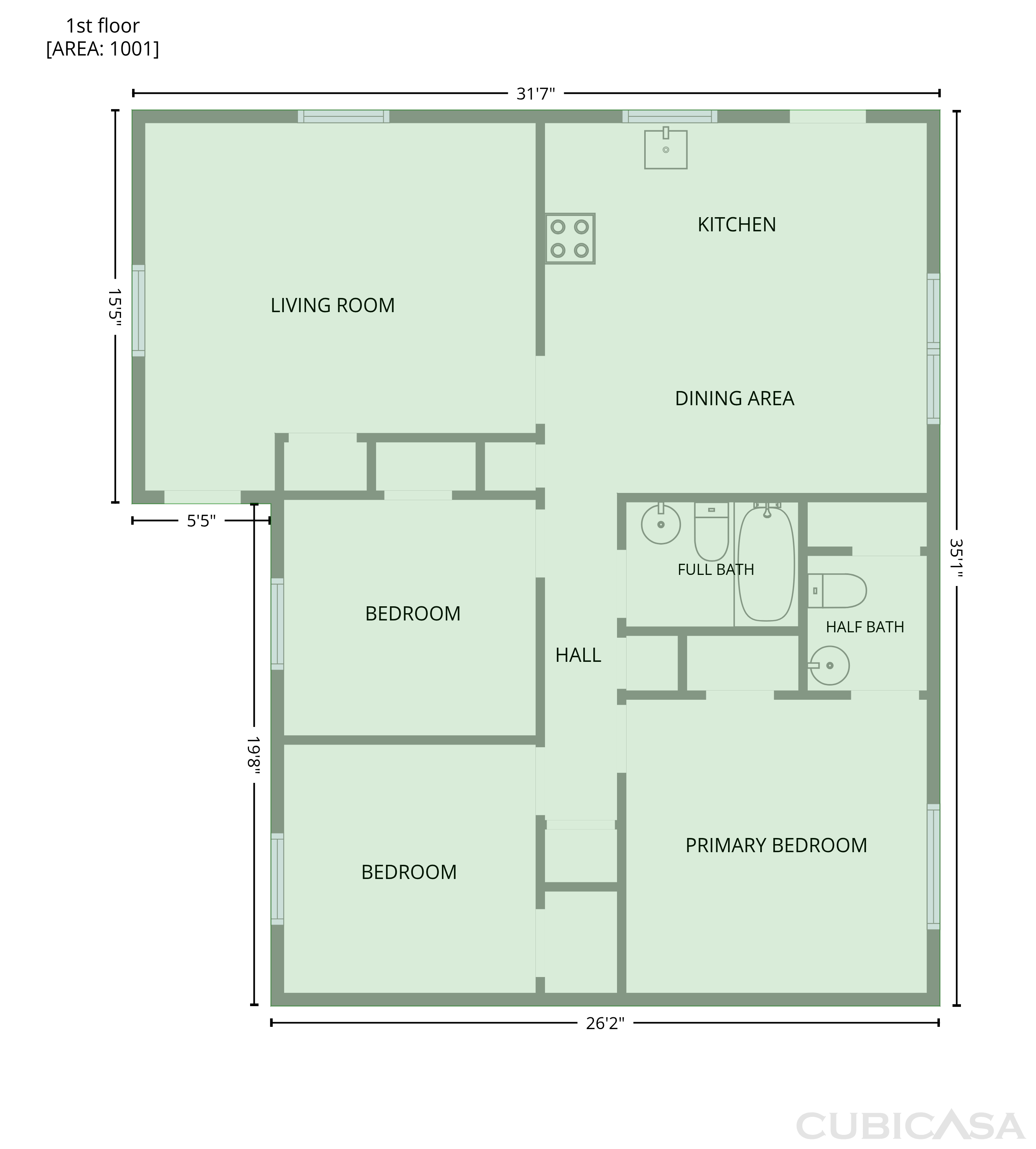 Main Floor of 4154 Edgeware Rd, Winston Salem, NC