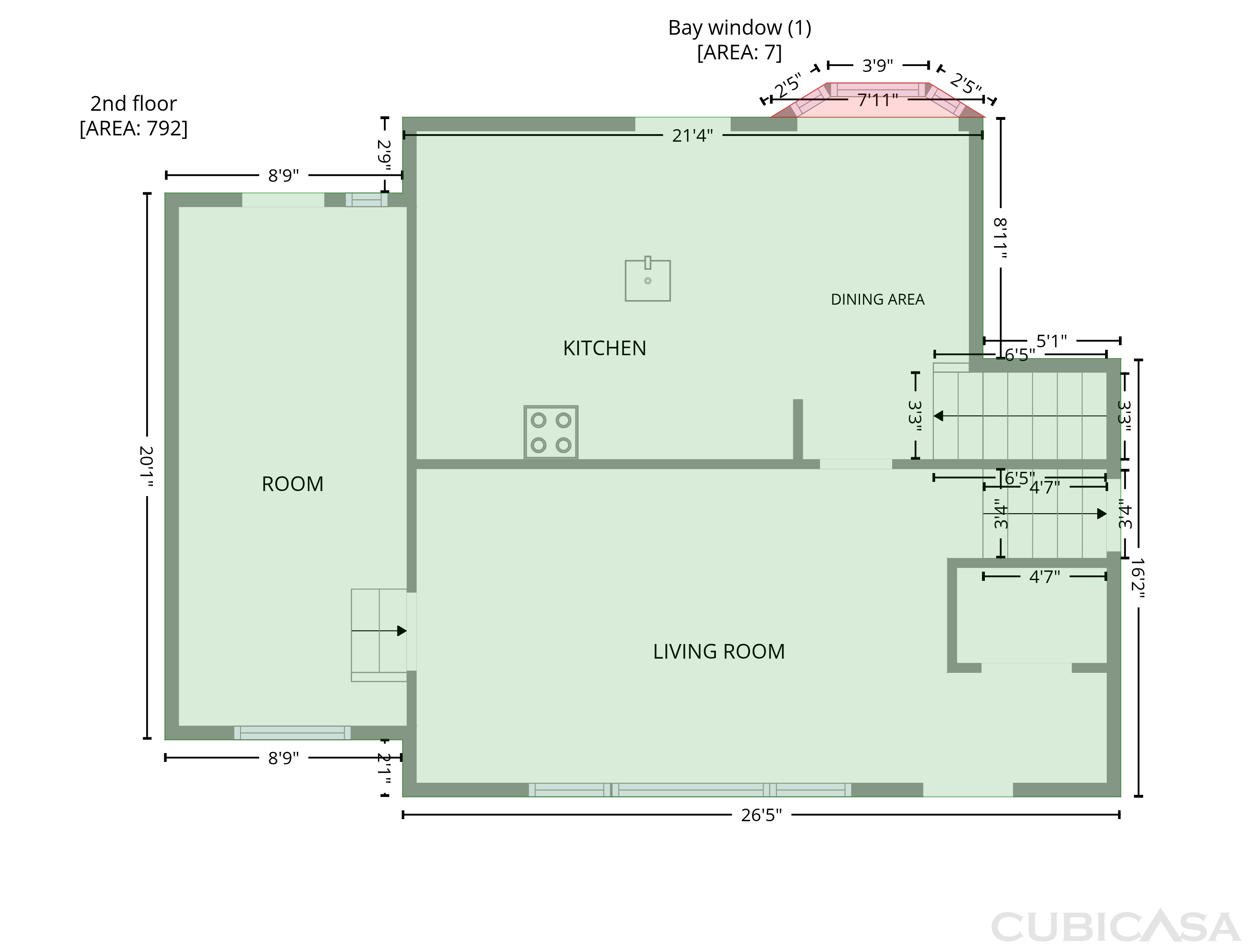 Second Floor of 1030 McLaughlin Dr, Charlotte, NC