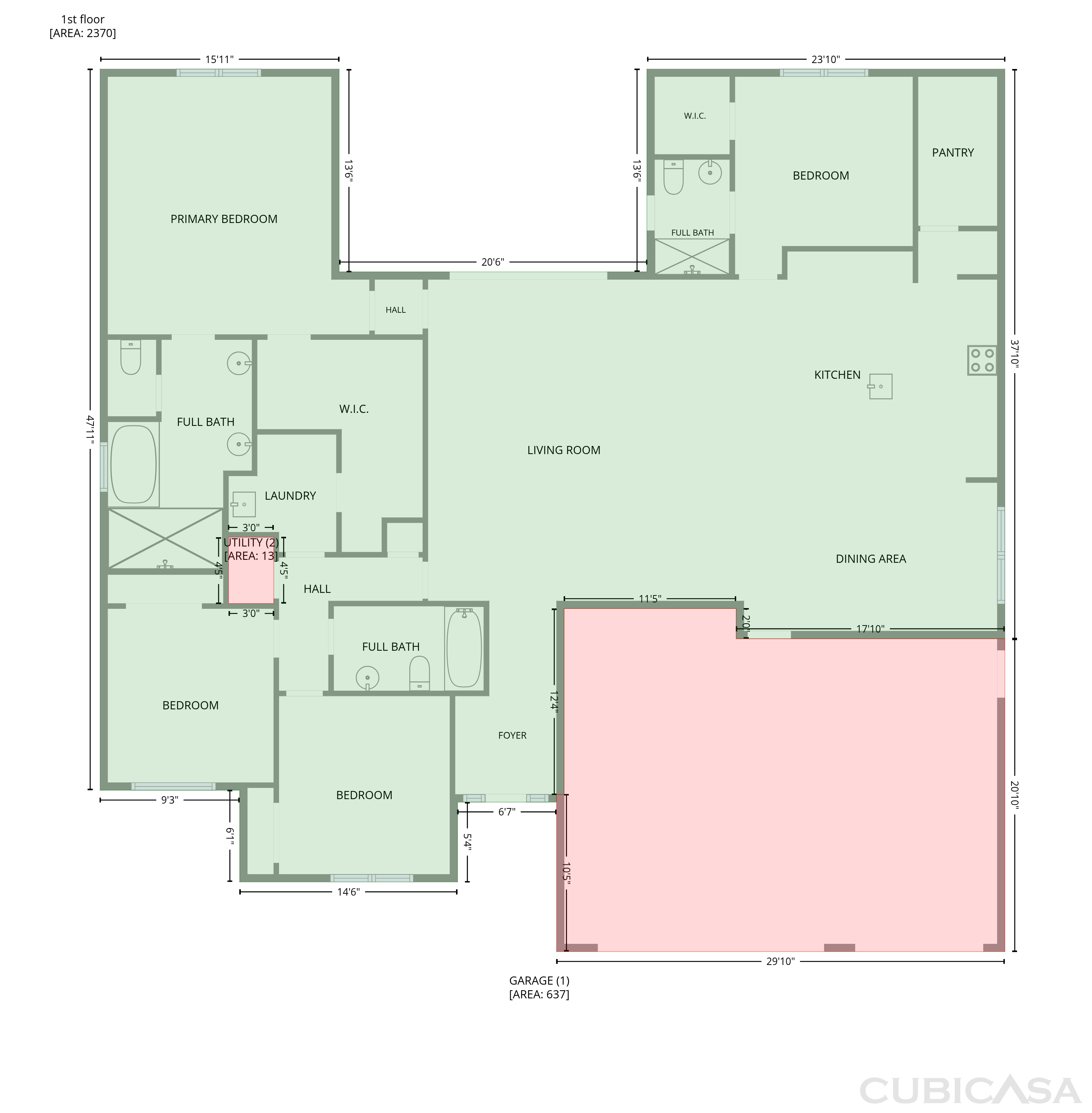 Main Floor of 148 Pescado Dr, Saint Augustine, FL