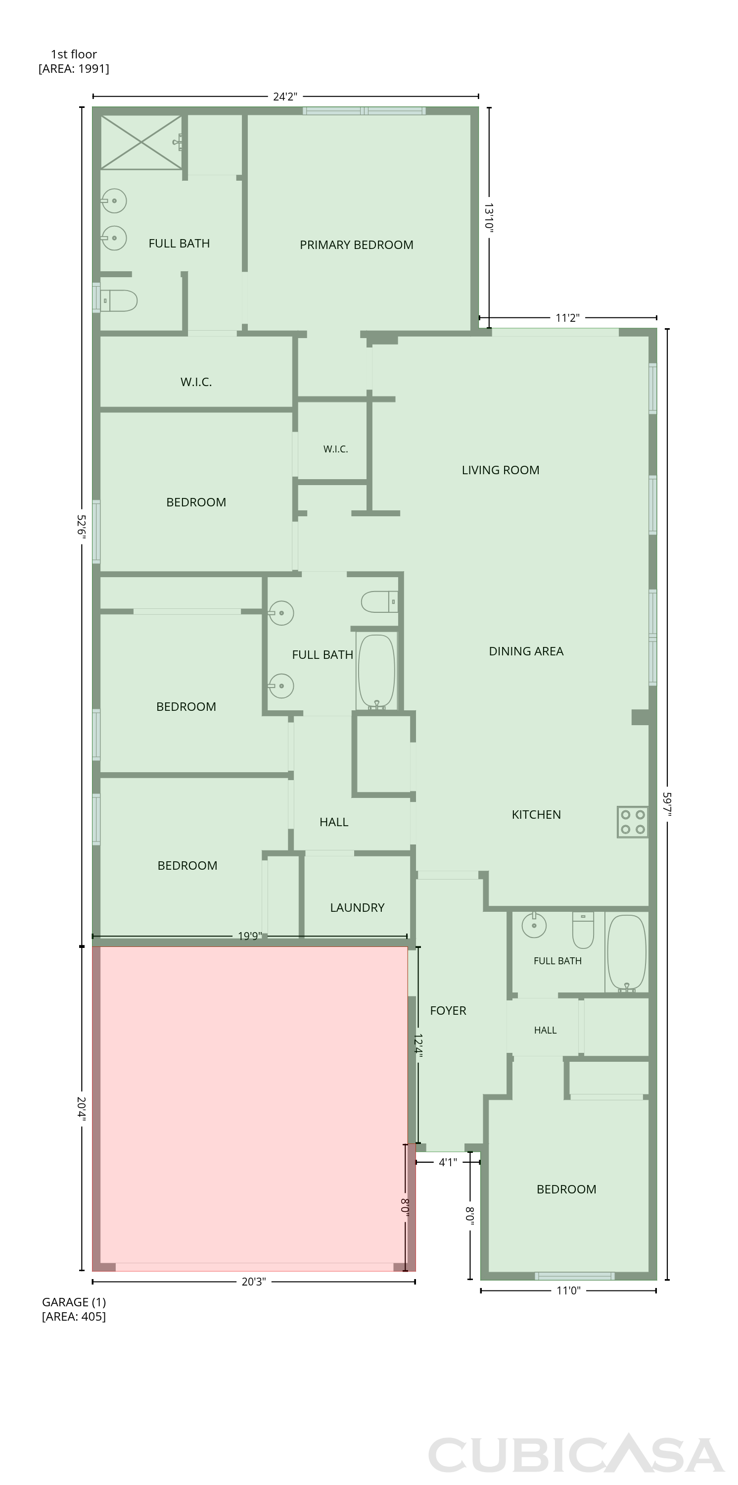 Main Floor of 1224 E Glass Ln, Phoenix, AZ