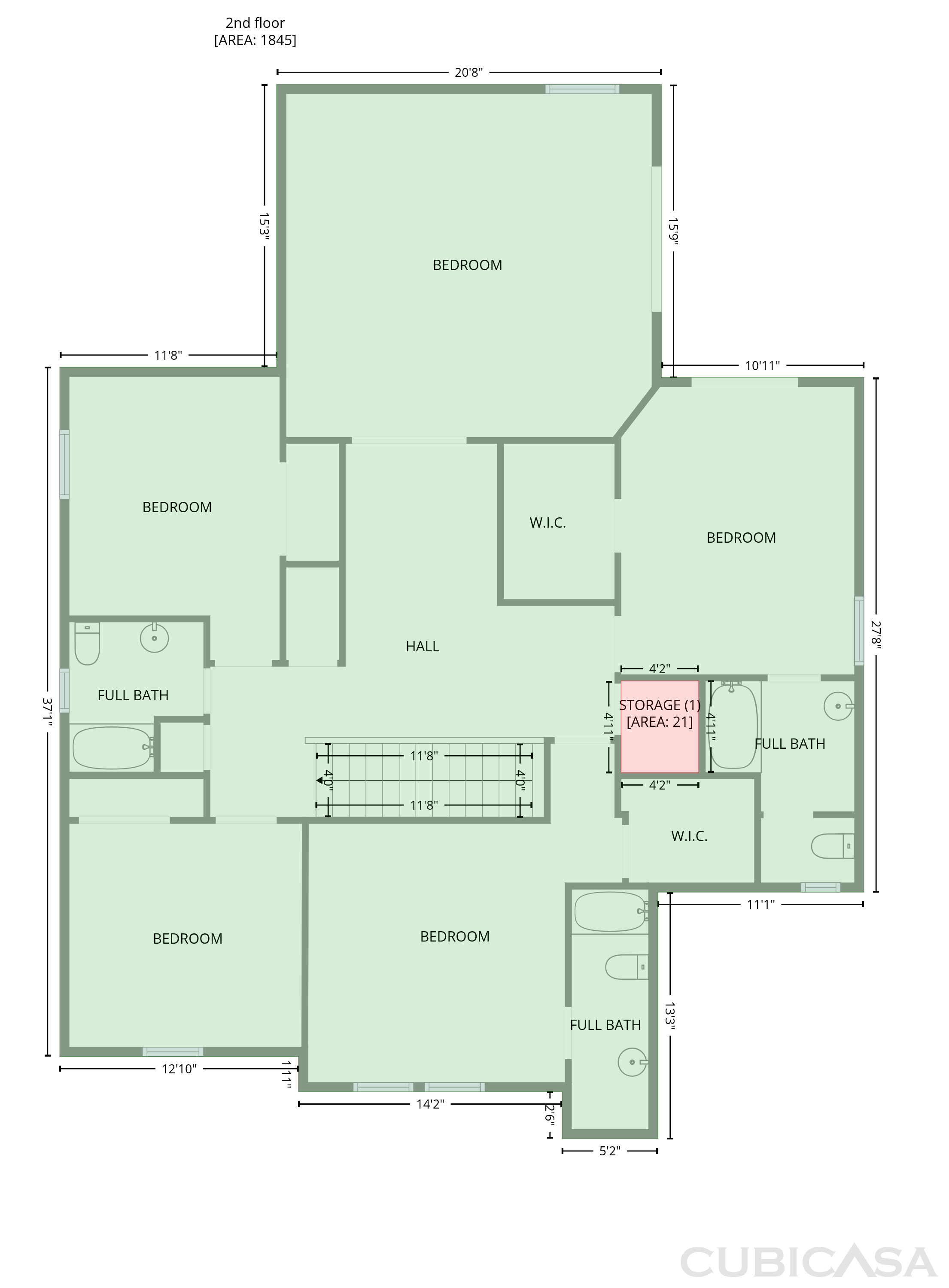 Second Floor of 12424 Belcroft Dr, Riverview, FL