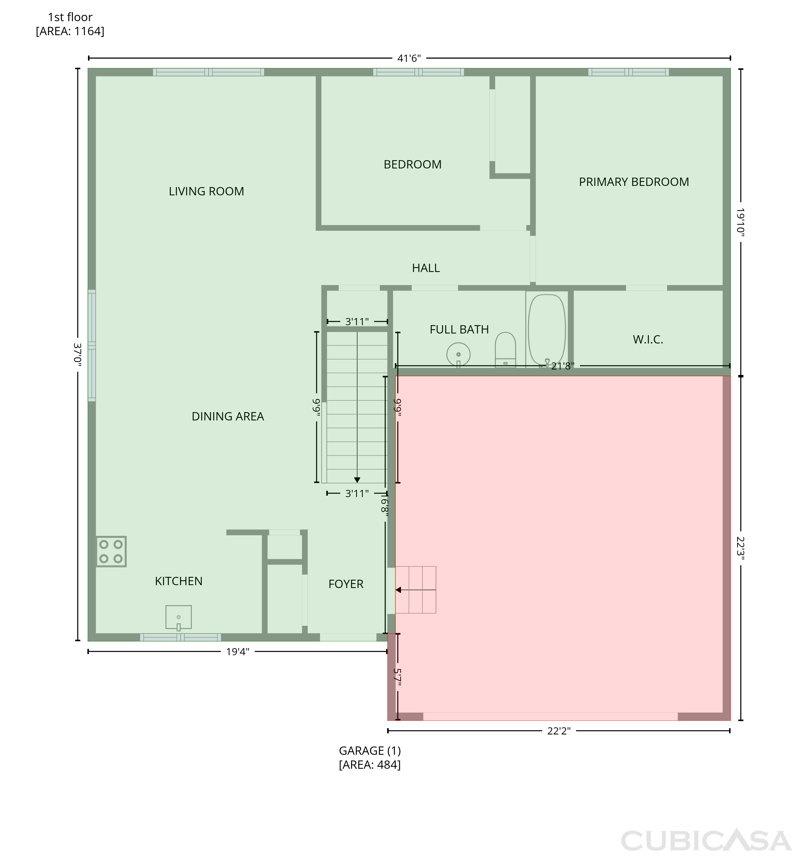 Second Floor of 364 Homestead St, Detroit Lakes, MN