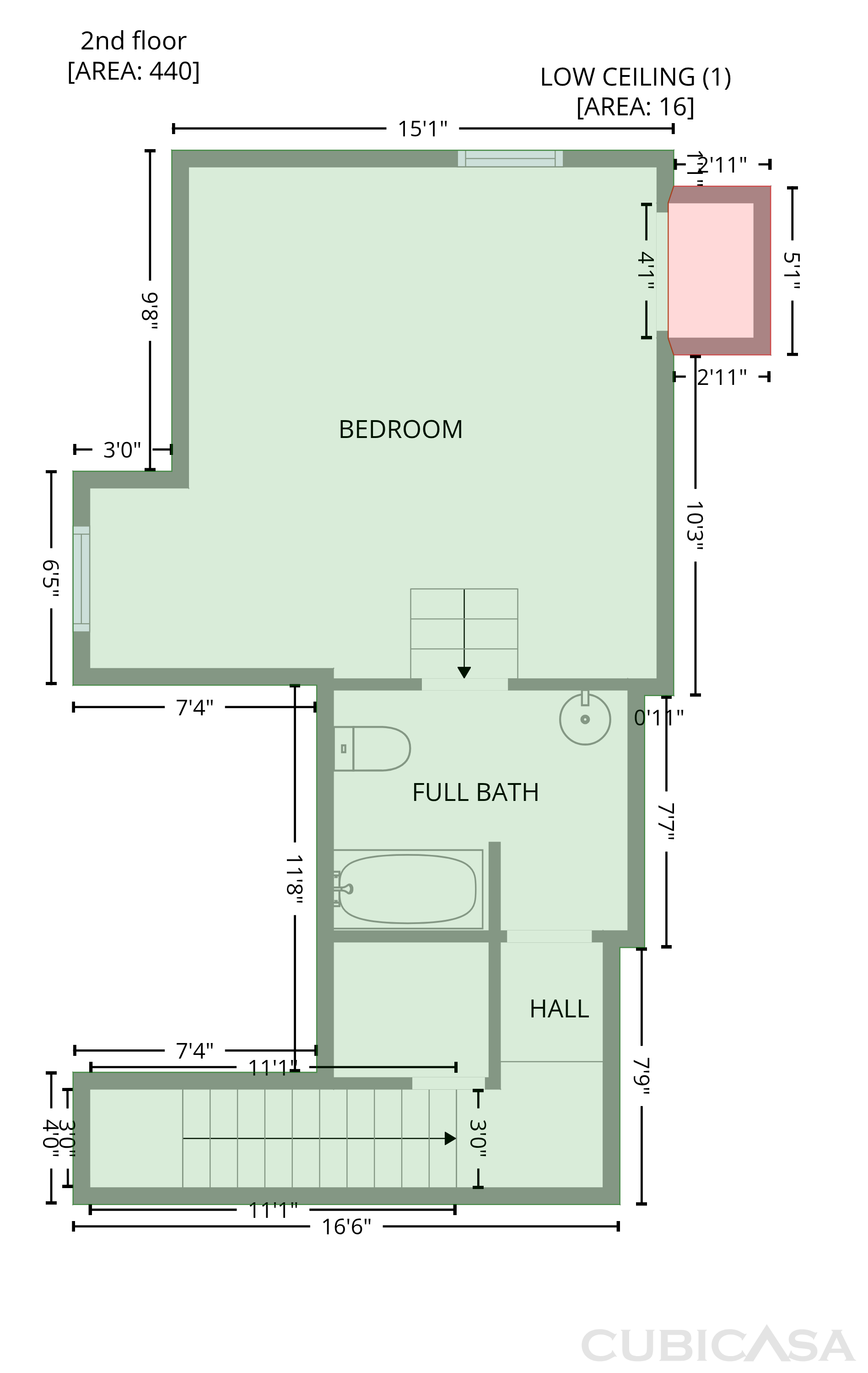Second Floor of 202 E Centennial St, Clinton, SC