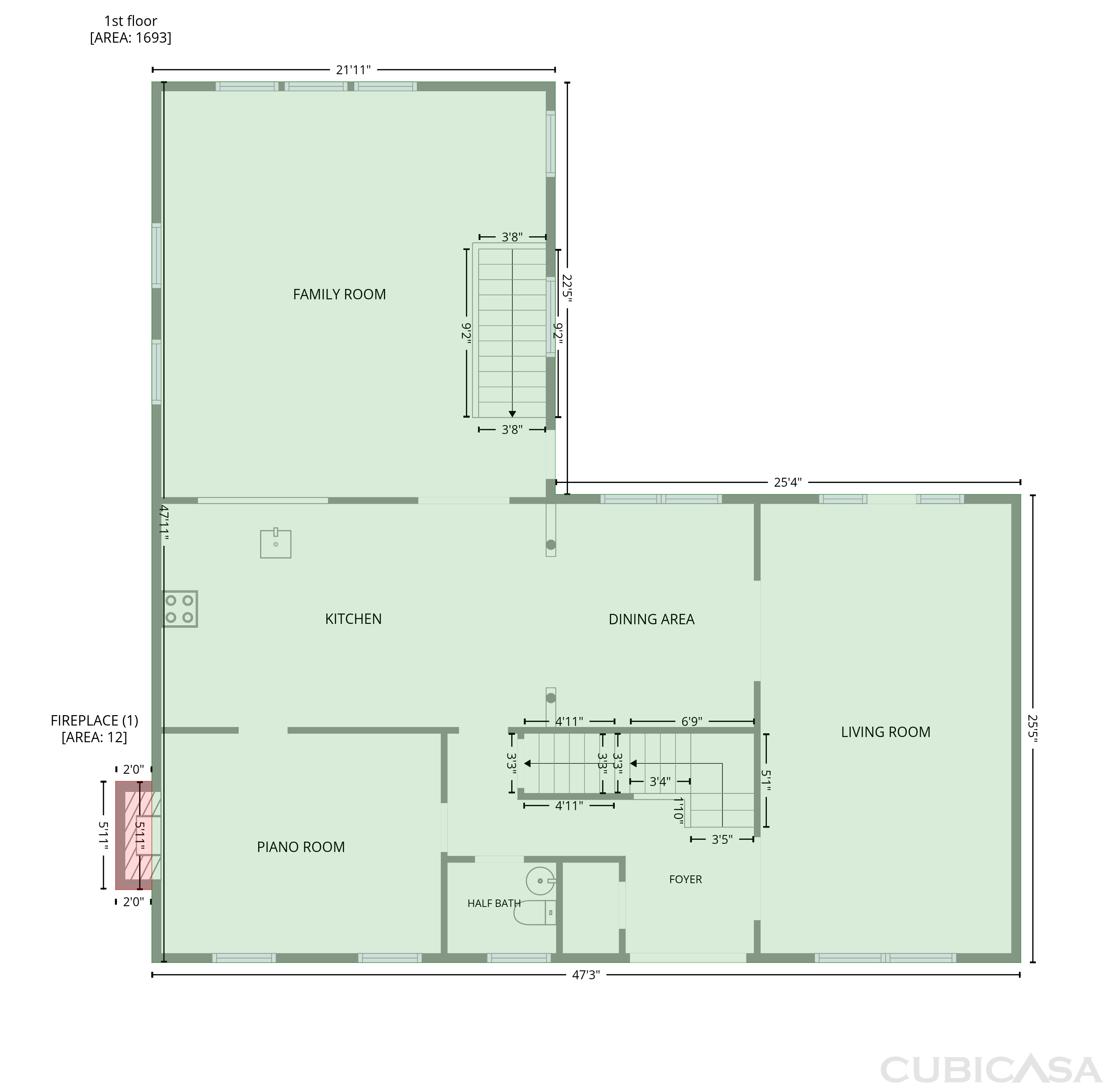 Second Floor of 840 Highland Crest Dr, Nashville, TN