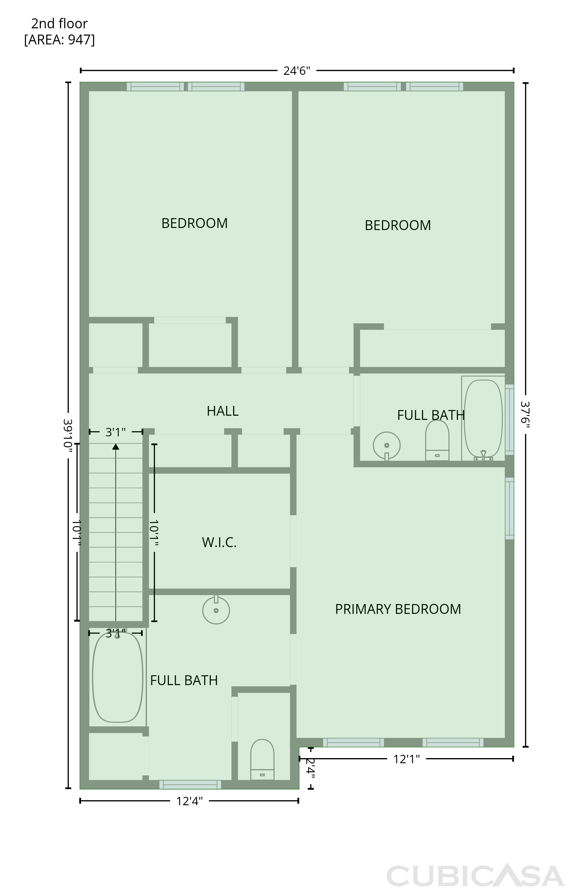 Second Floor of 10801 Cokesbury Ln, Raleigh, NC