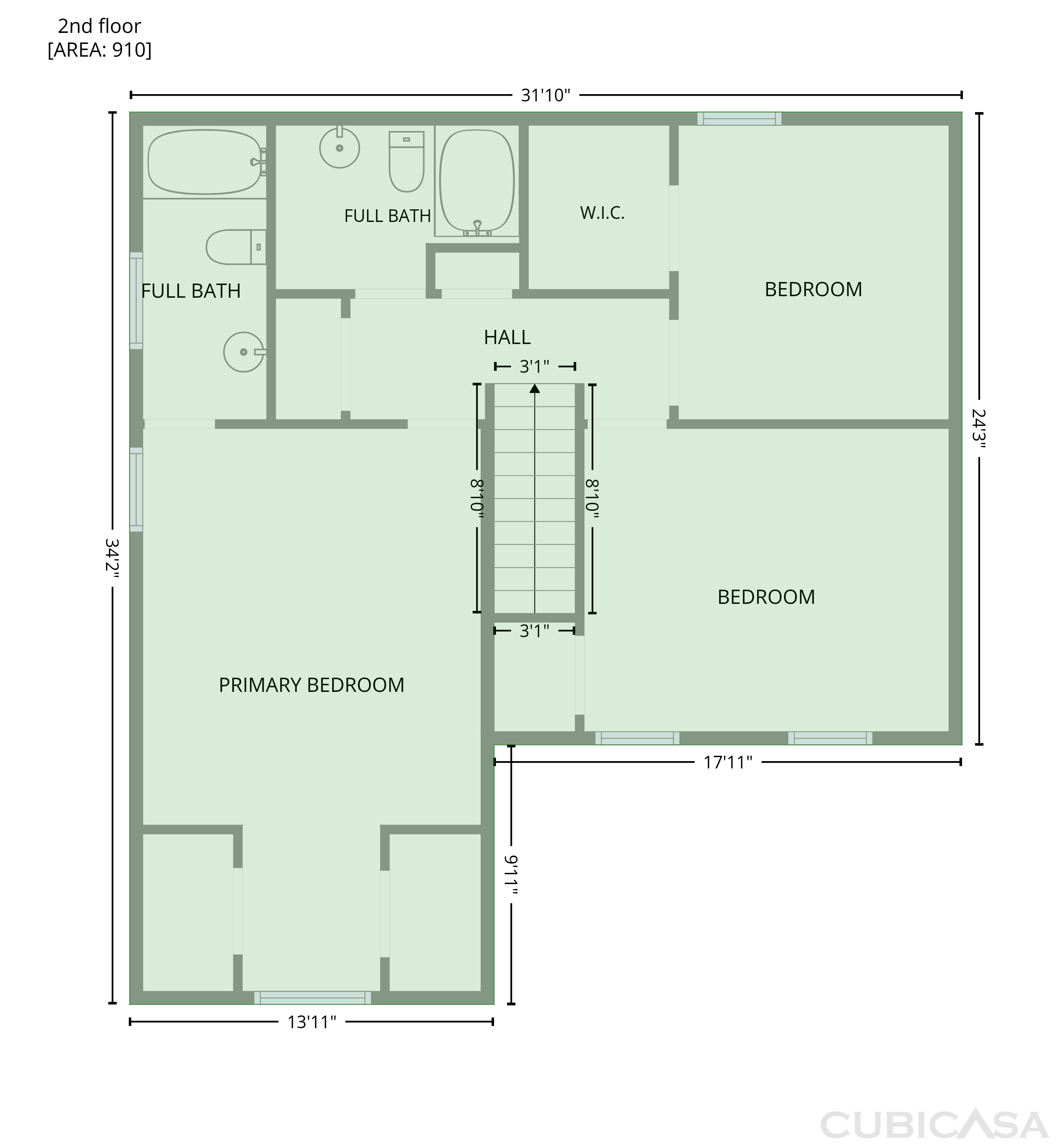 Second Floor of 505 Old Warden Way, Hope Mills, NC