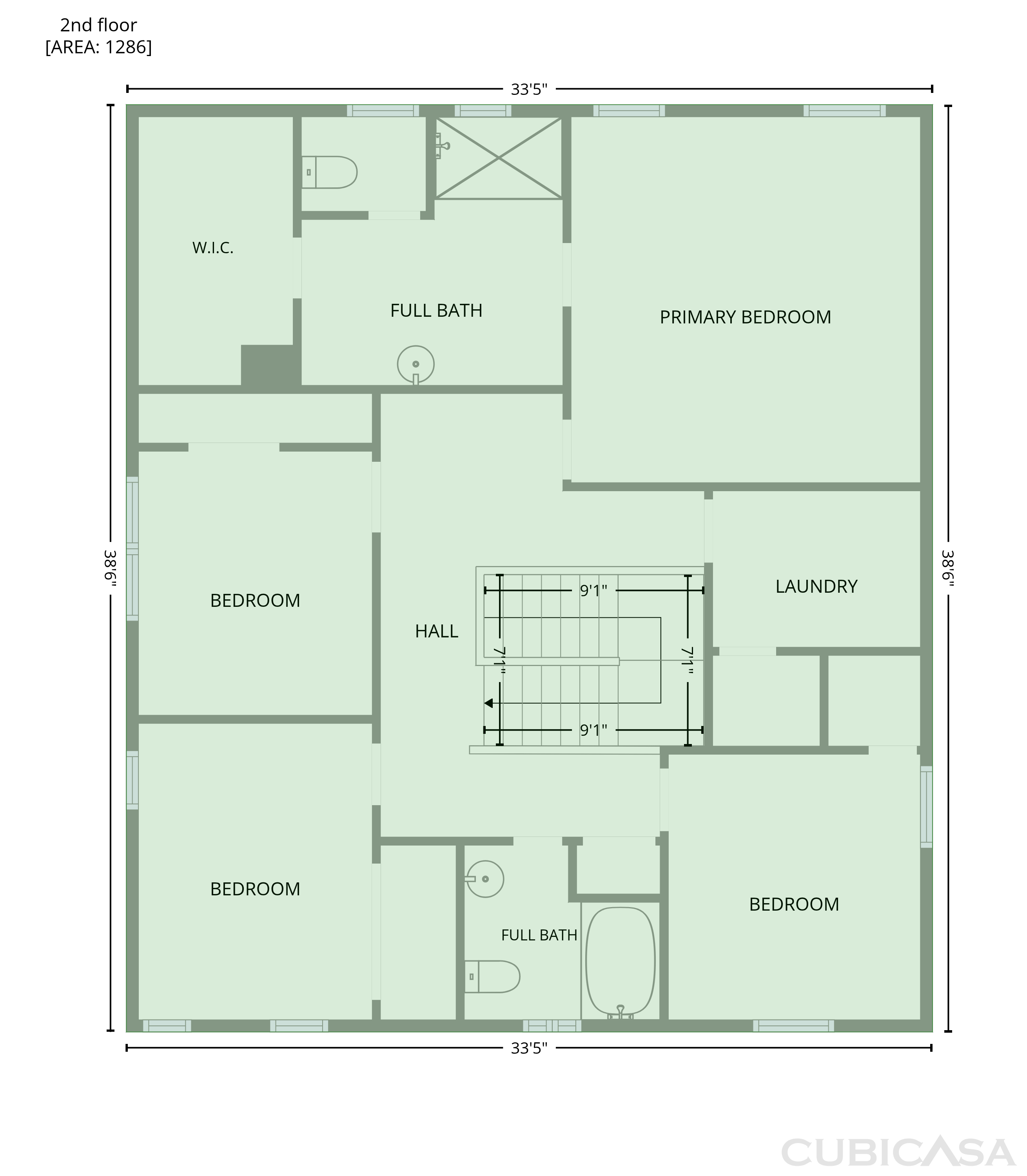 Second Floor of 1217 Black Walnut St, Monroe, NC