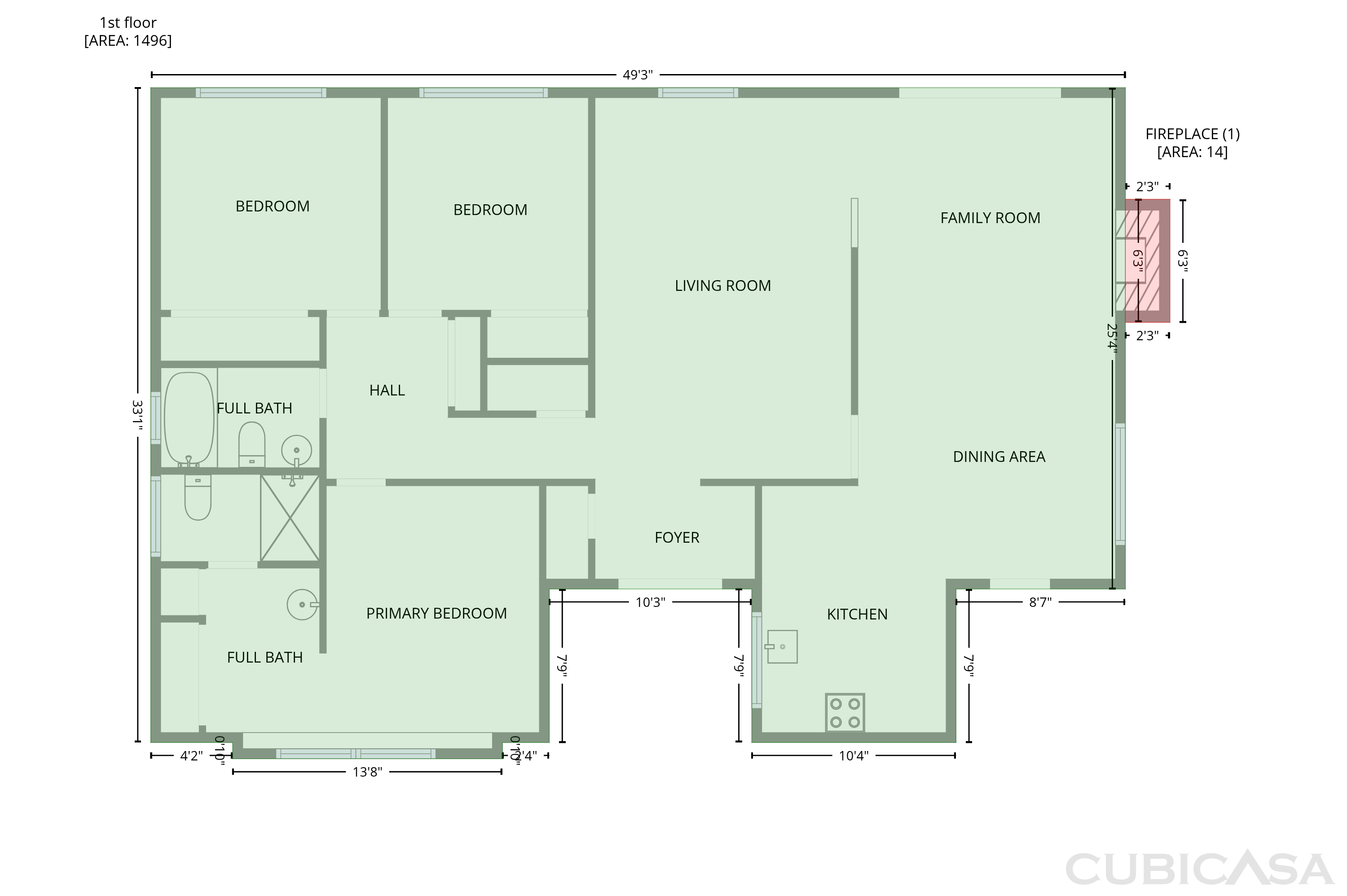 Main Floor of 6840 Oaklawn Way, Fair Oaks, CA