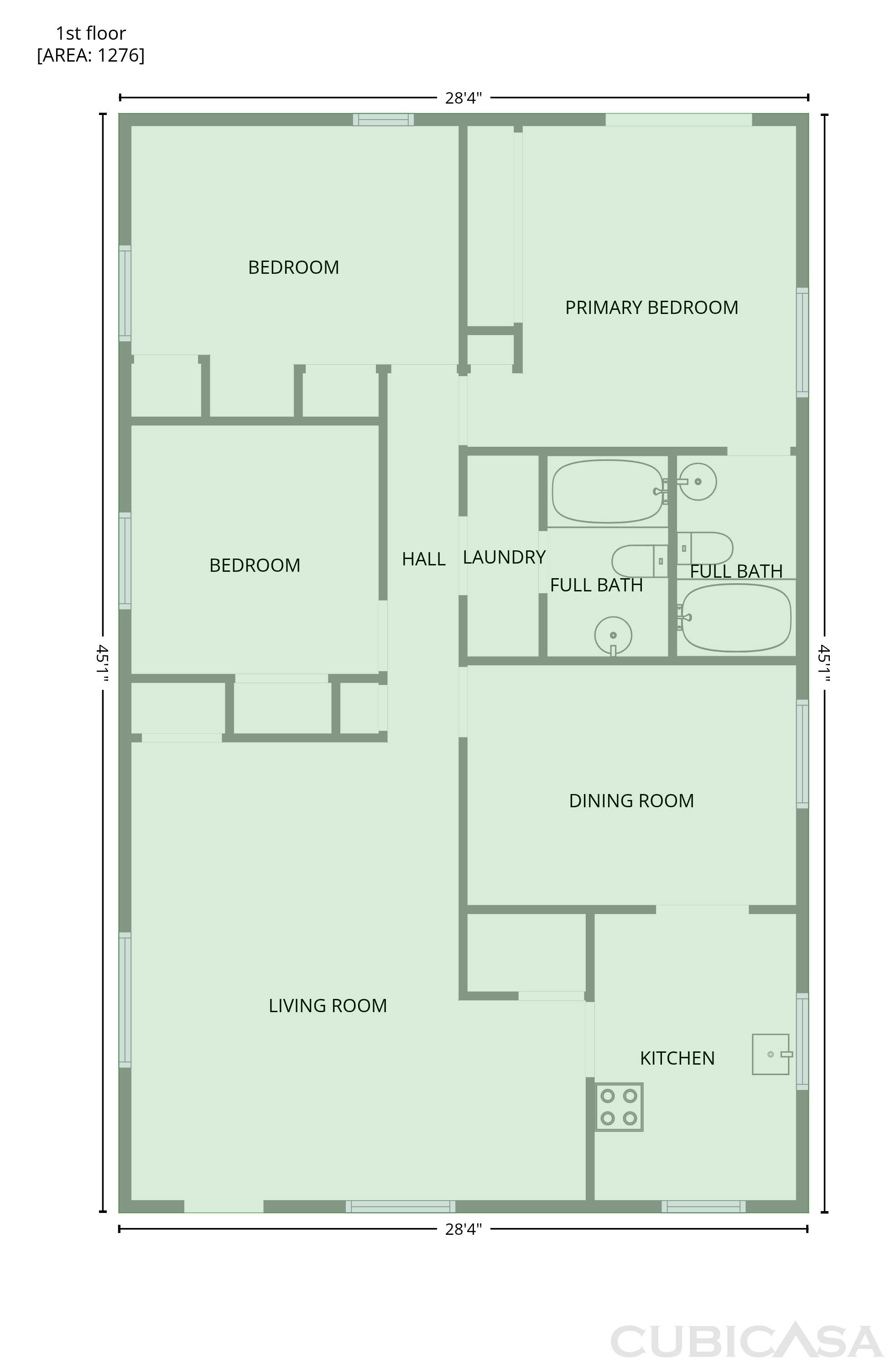 Main Floor of 33522 Fernwood St, Westland, MI