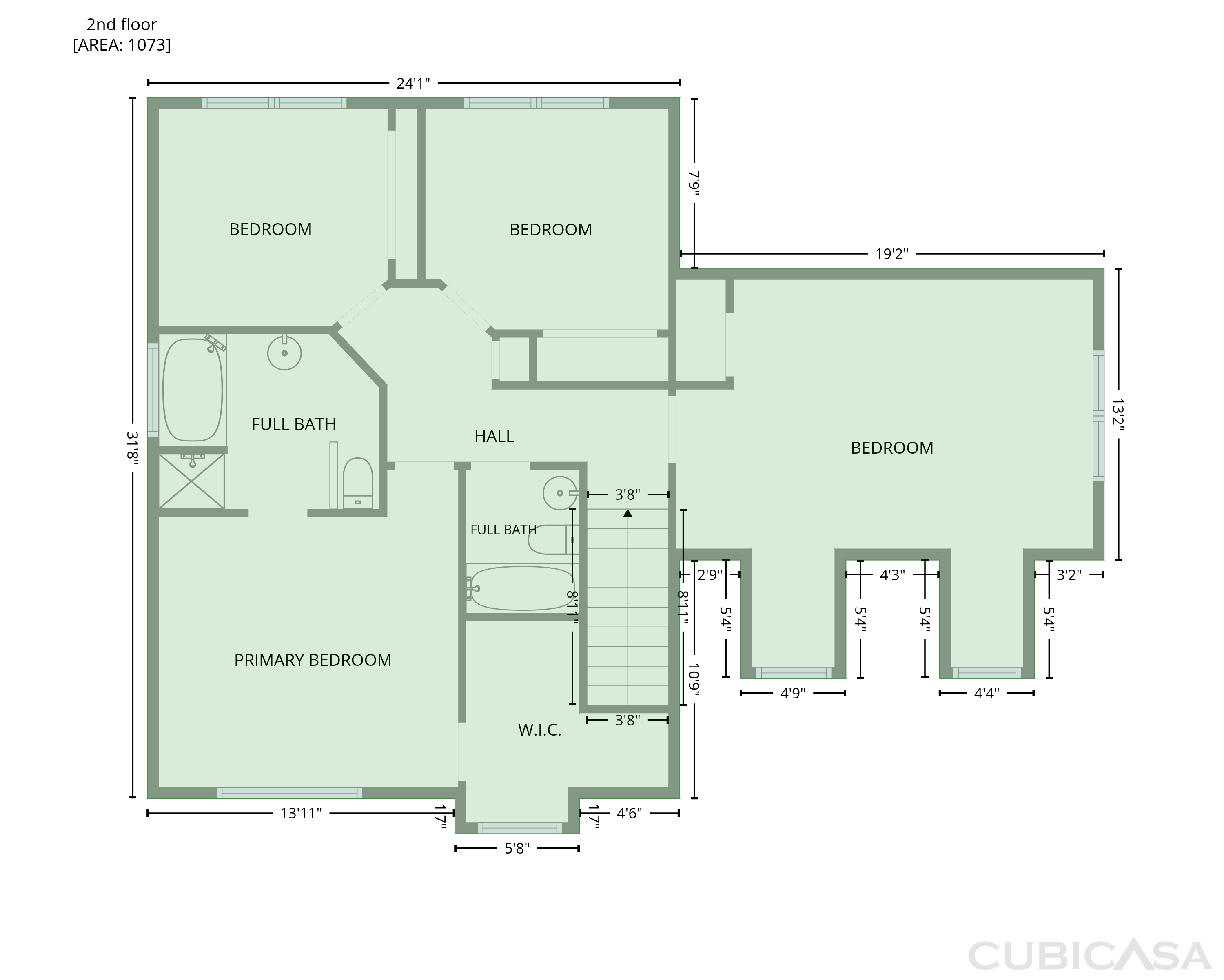 Second Floor of 614 Lafayette Dr, Hillsborough, NC