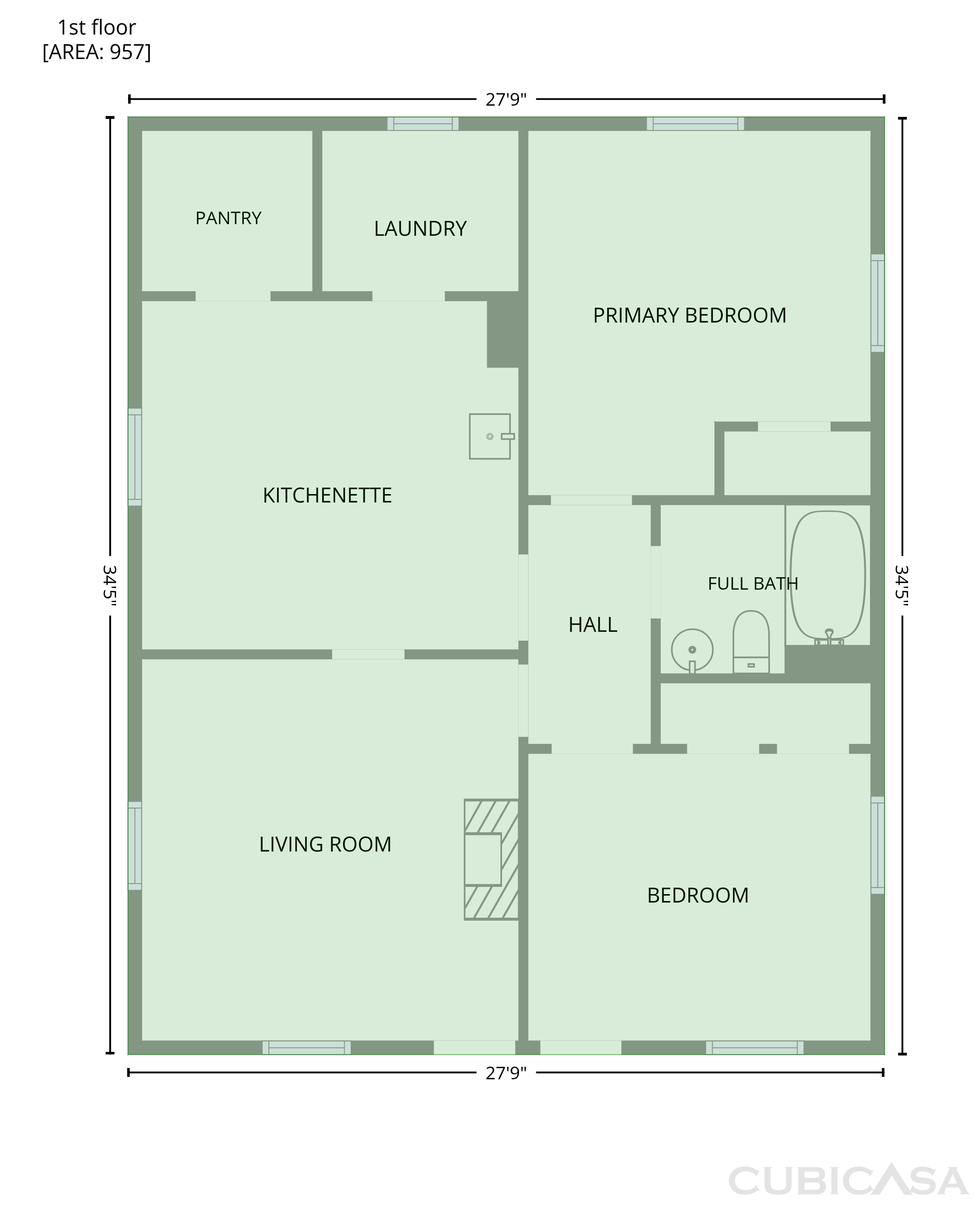 Main Floor of 1108 Taylor St, Durham, NC