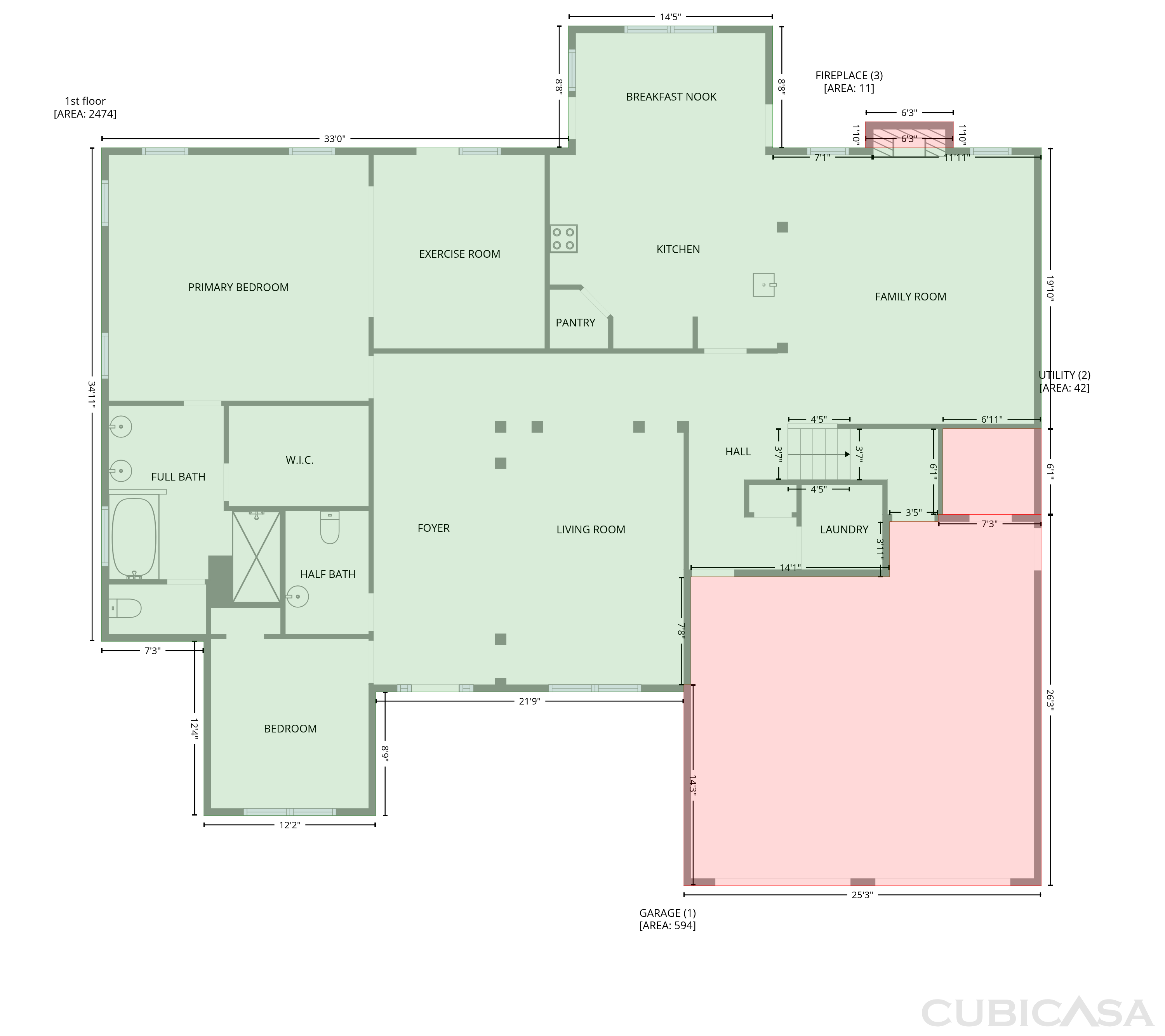 Main Floor of 156 Southbrook Ln, Sanford, NC