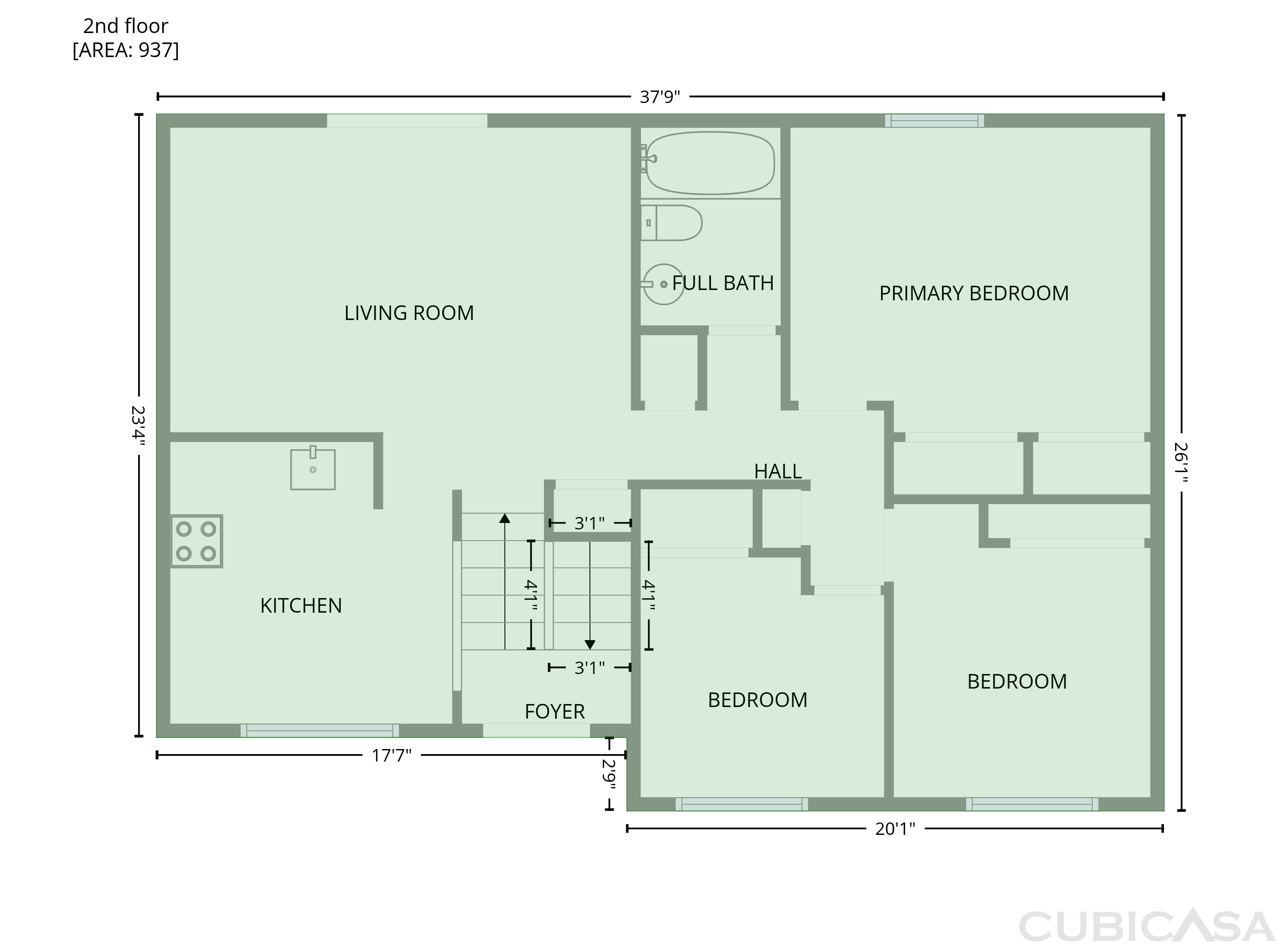 Second Floor of 7739 Inverness Dr, Indianapolis, IN