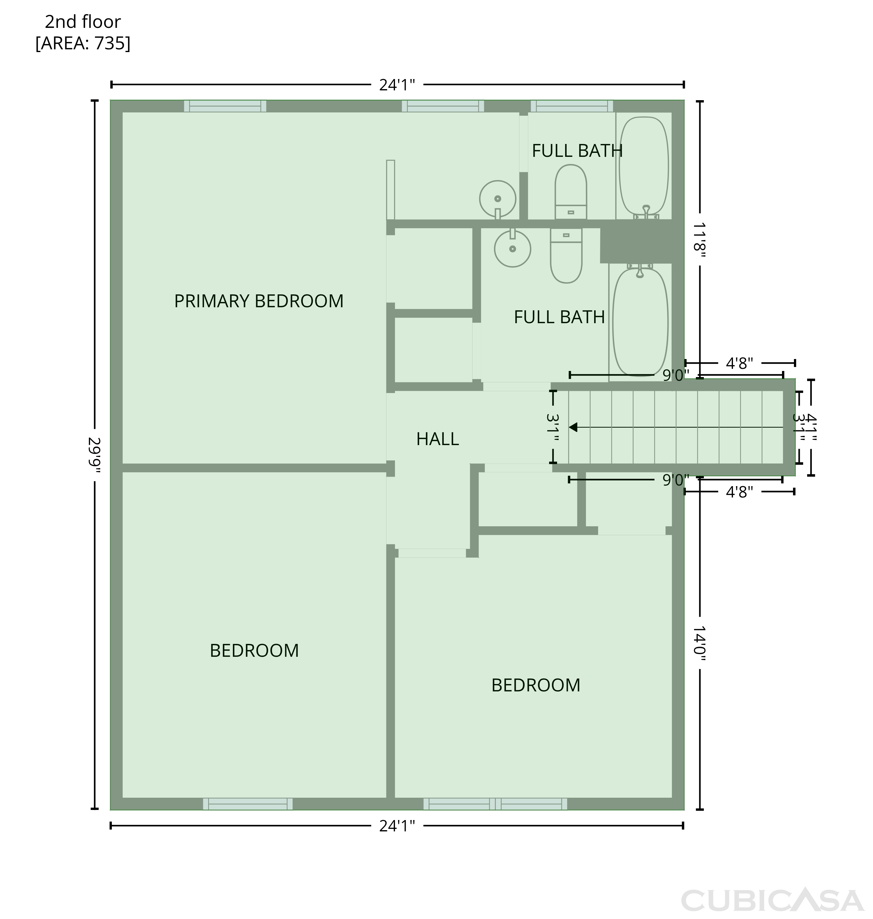Second Floor of 7594 Beverly Dr, Fayetteville, NC