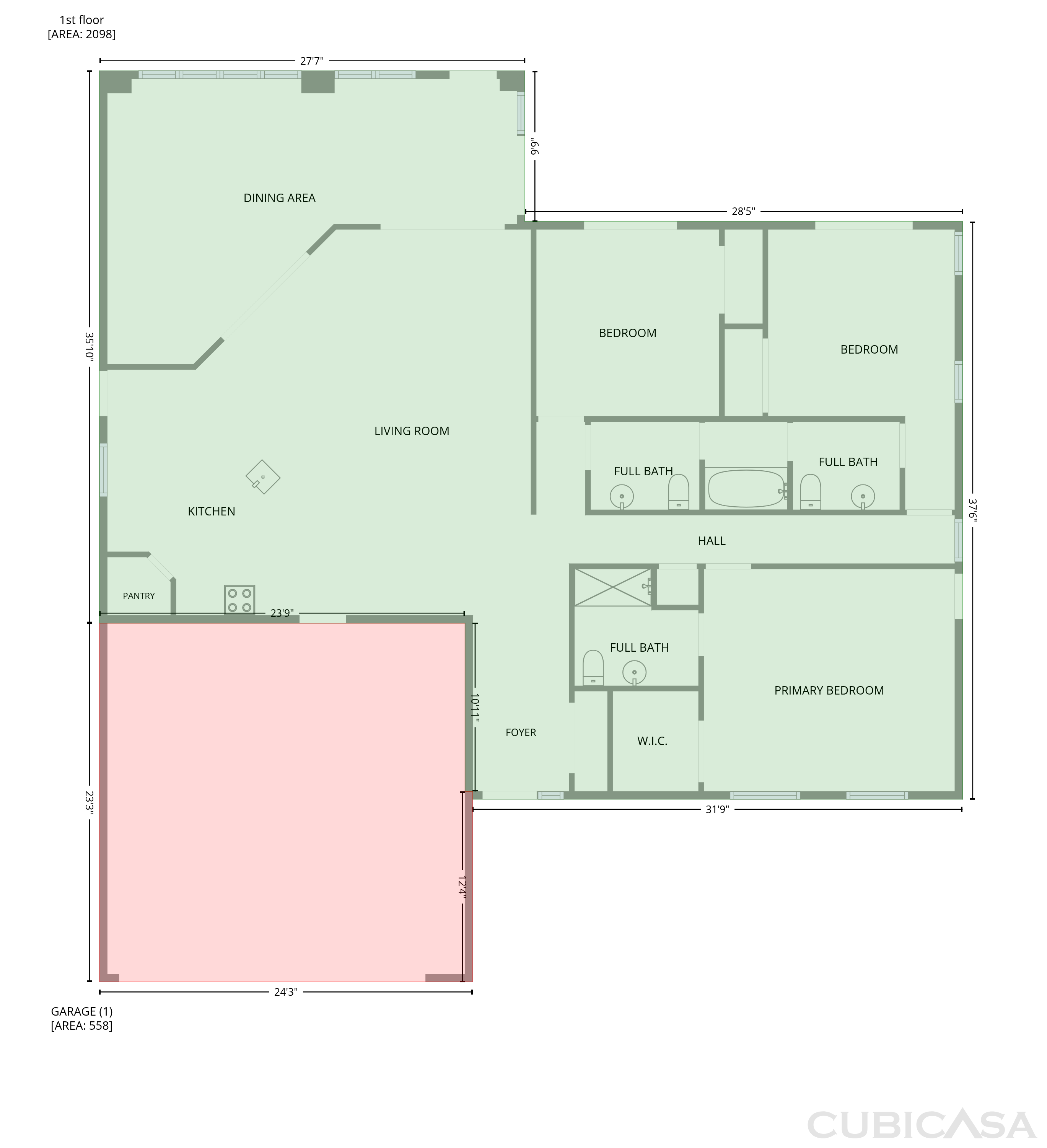 Main Floor of 219 Willow Bend Pkwy, Lutz, FL