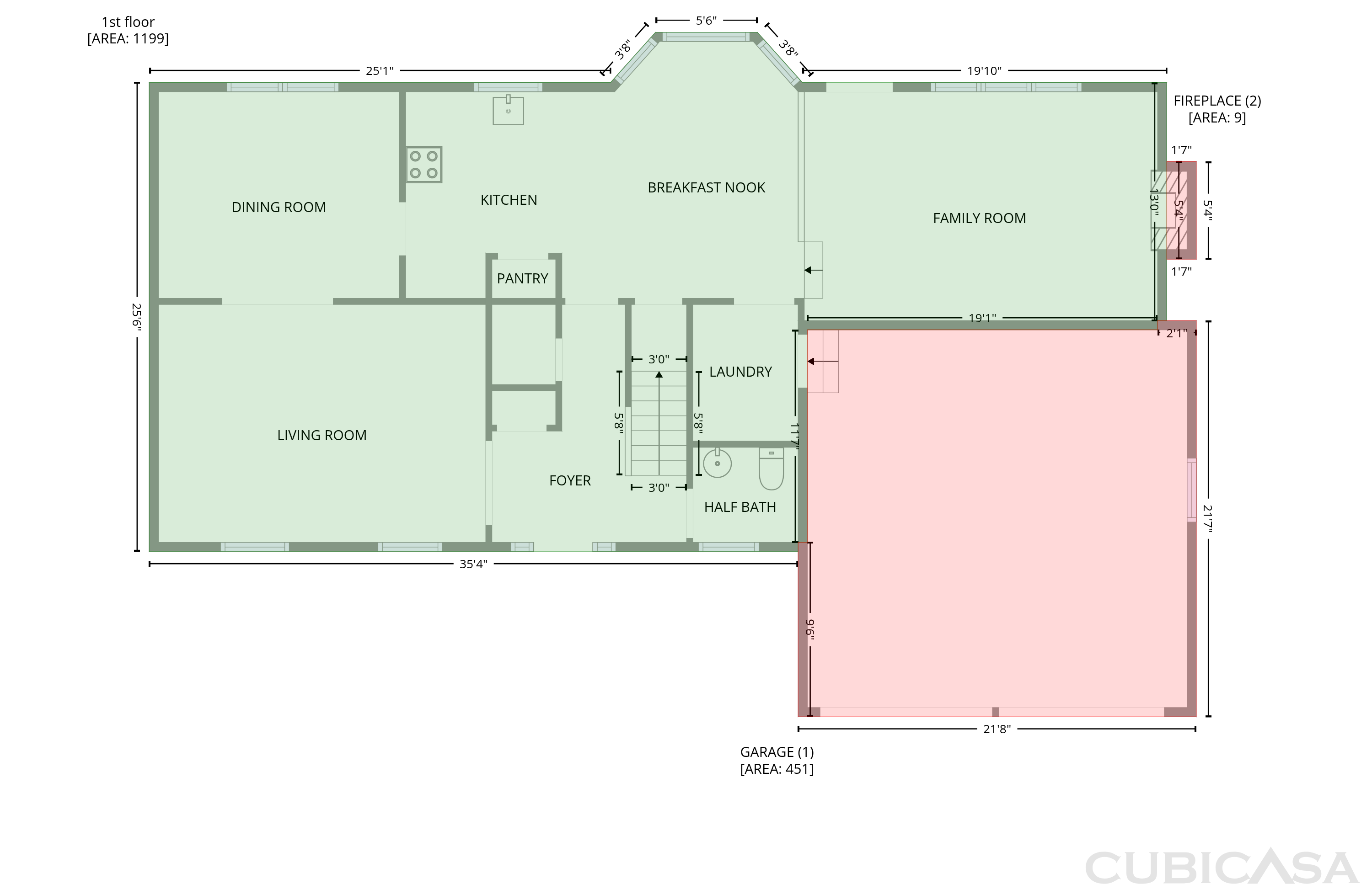 Main Floor of 201 Trackers Rd, Cary, NC