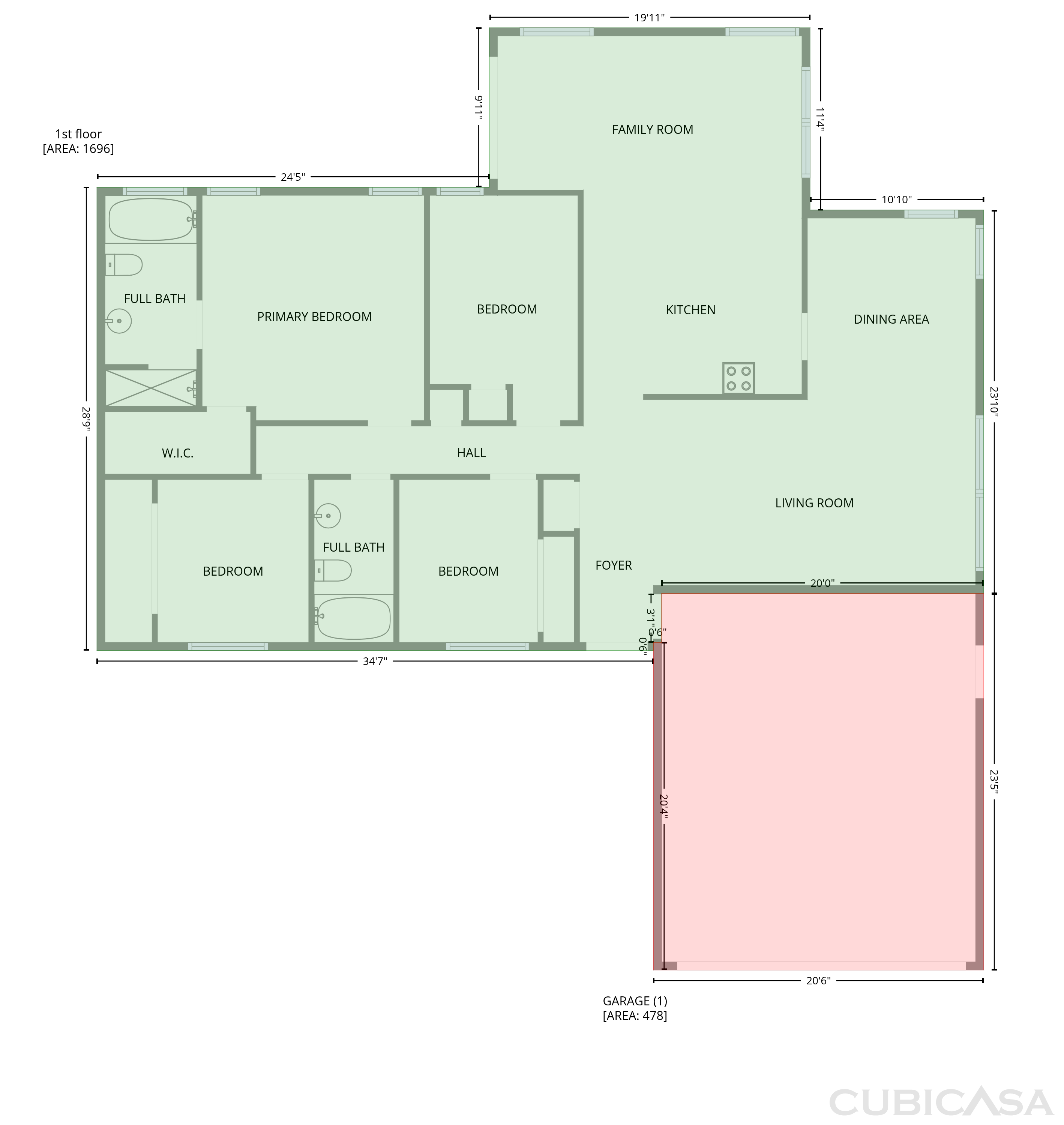 Main Floor of 13804 Candidate Pl, Tampa, FL