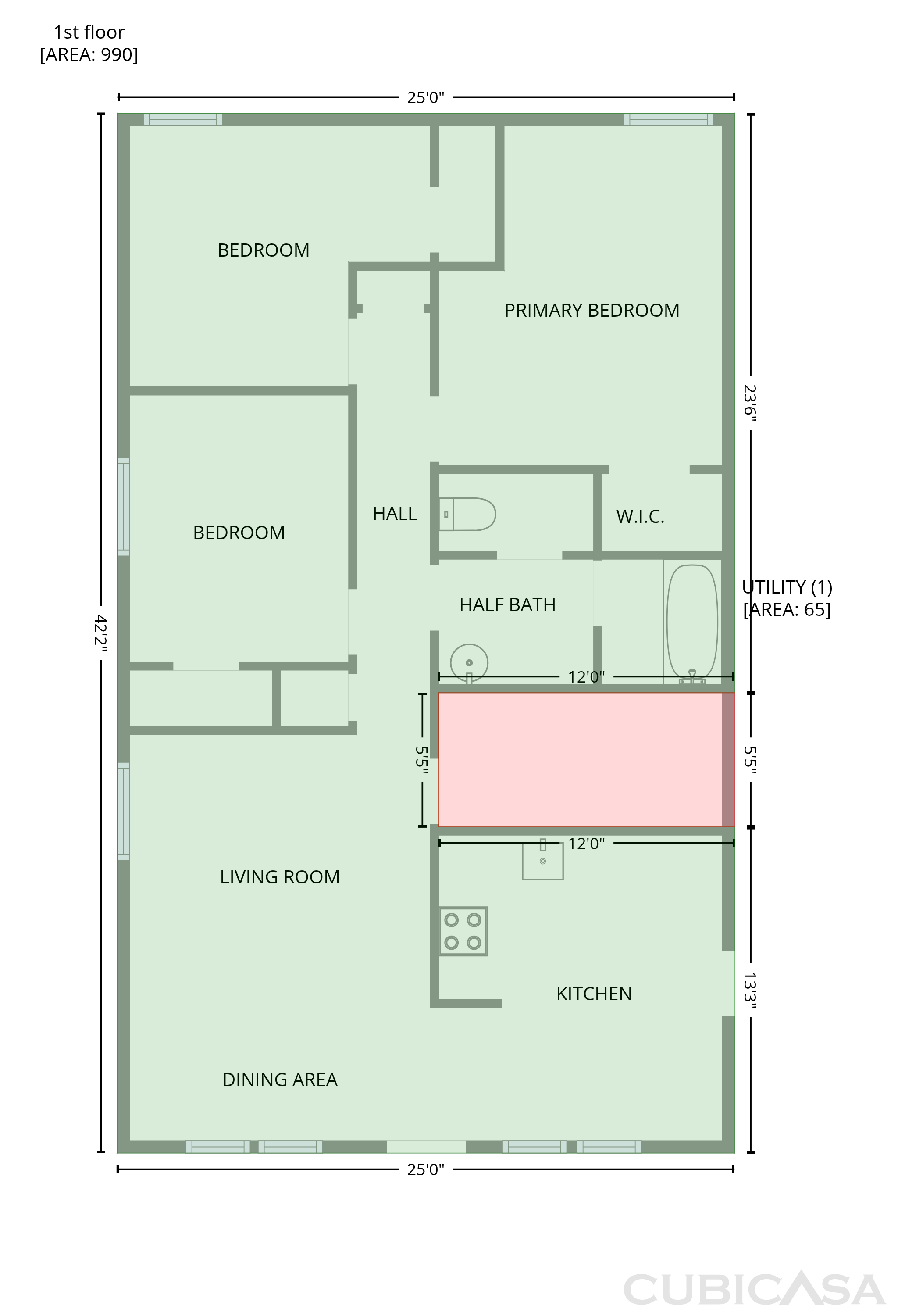 Main Floor of 2242 N Alabama St, Indianapolis, IN