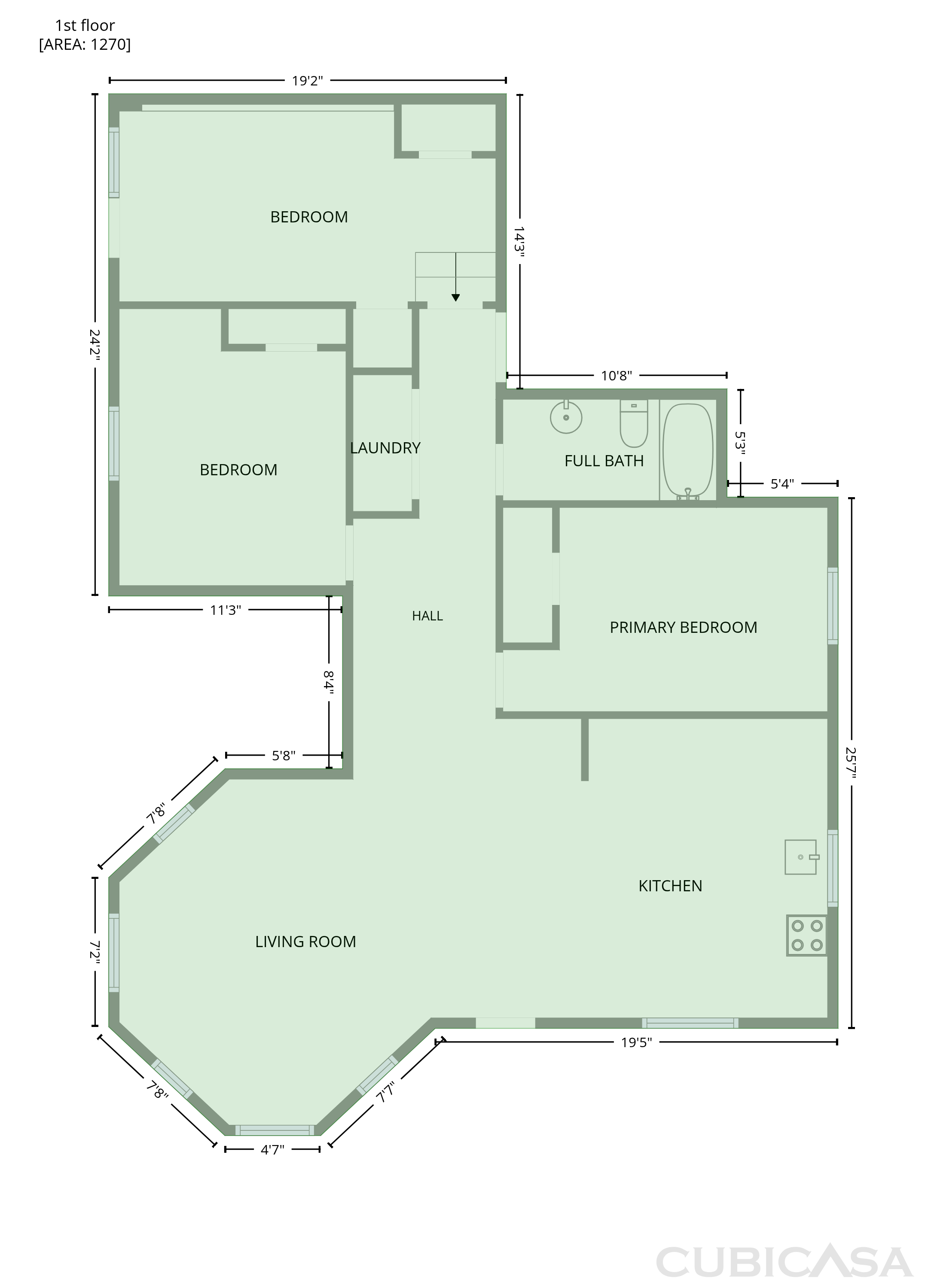 Main Floor of 1322 E Waco Ave, Dallas, TX