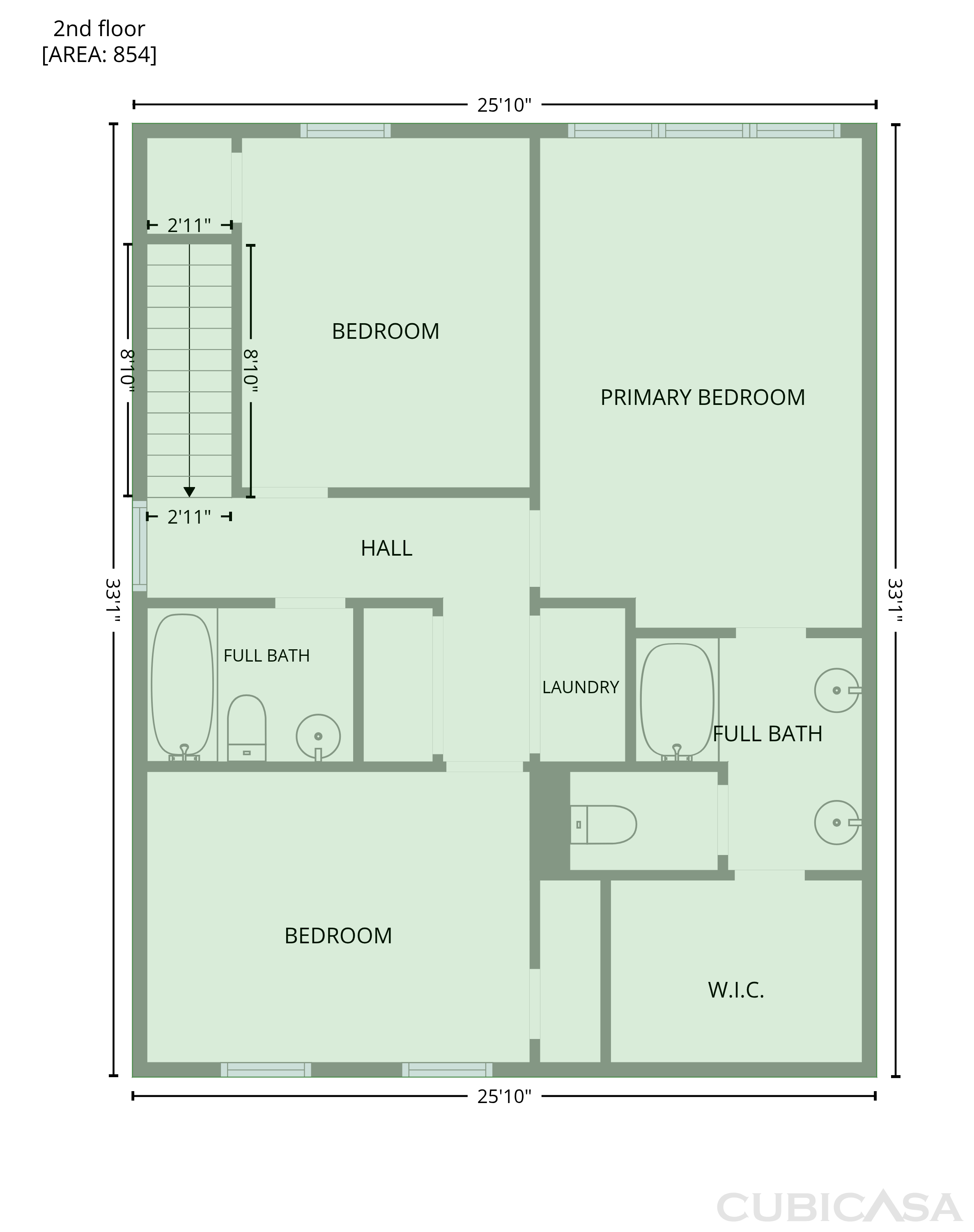 Second Floor of 1202 Astastula Way, Woodstock, GA