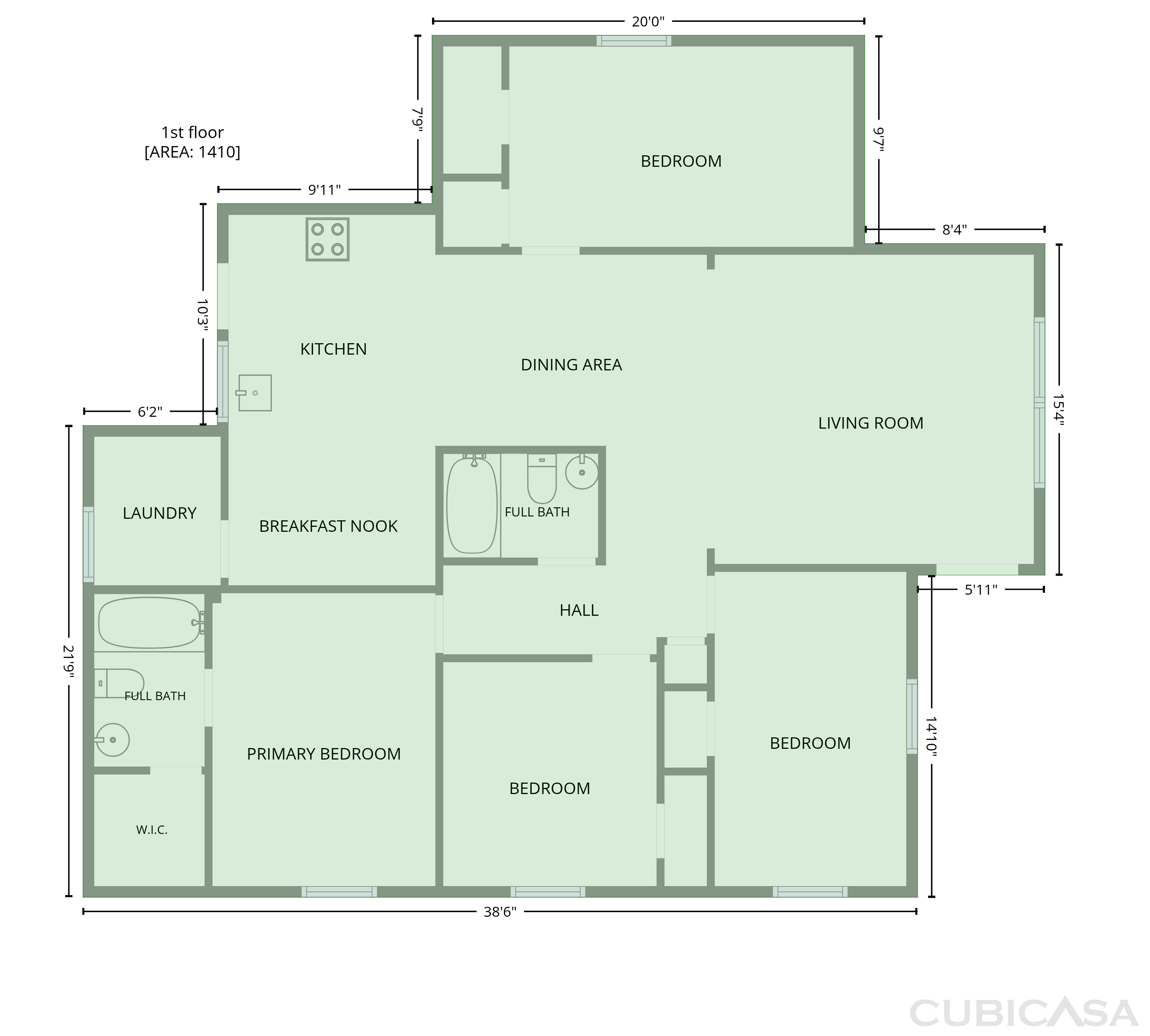 Main Floor of 2008 Danner St, Fort Worth, TX