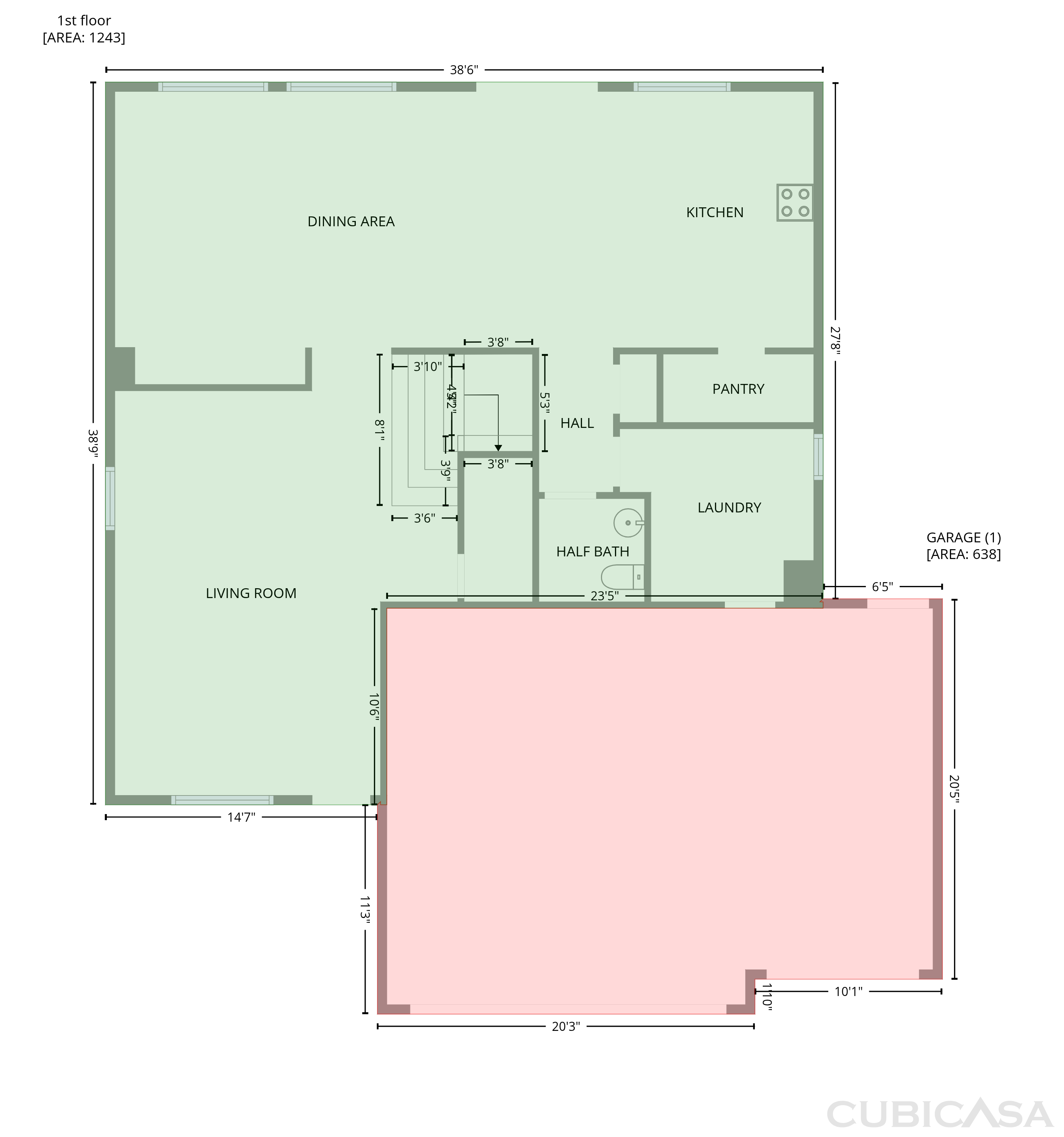 Main Floor of 1308 E 12th St, Casa Grande, AZ