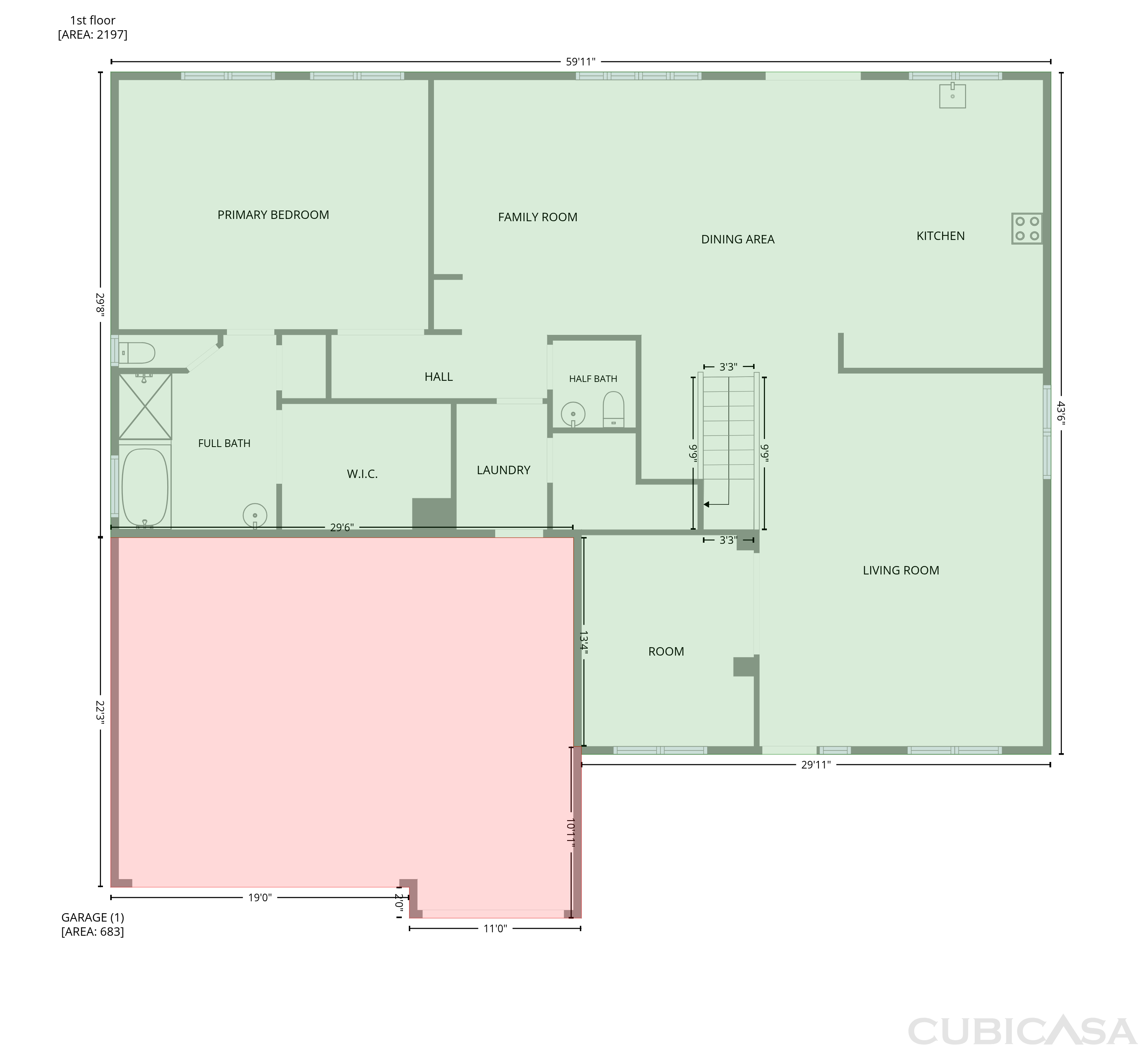 Main Floor of 2463 S Bristol, Mesa, AZ