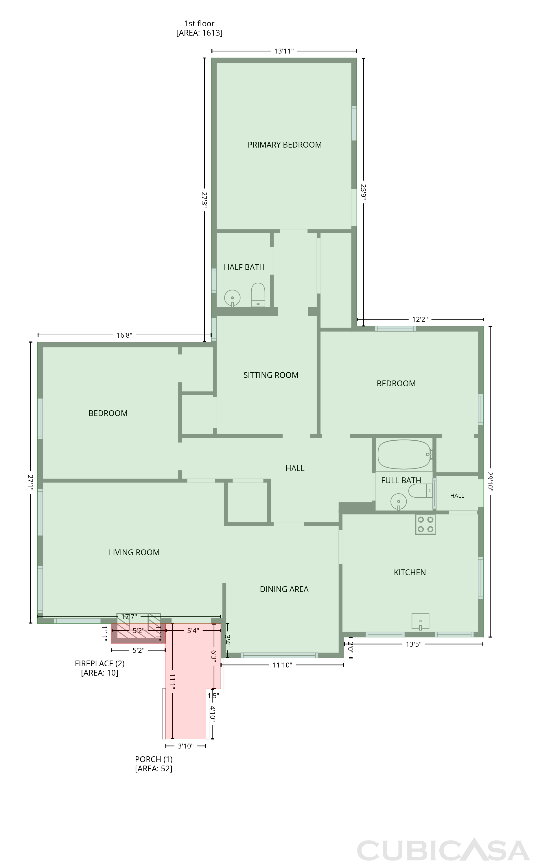 Main Floor of 309 E Blue Ridge Dr, Greenville, SC