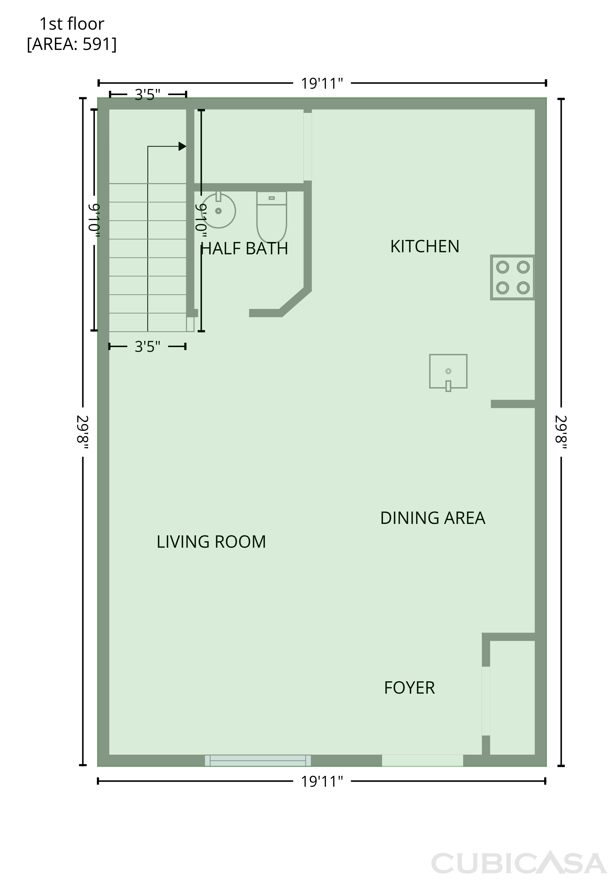Main Floor of 1121 Consortium Dr, Raleigh, NC