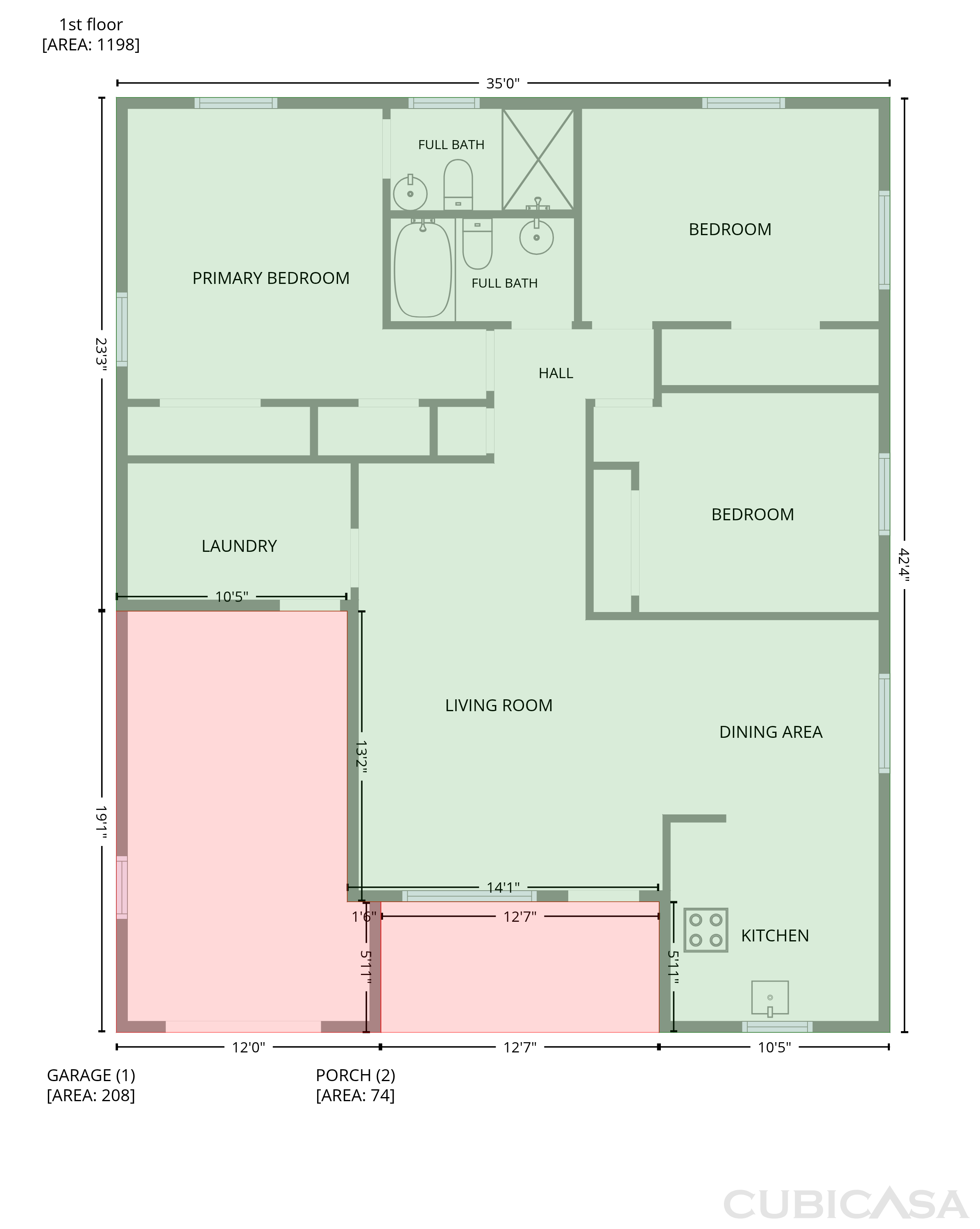 Main Floor of 1418 S K St, Lake Worth Beach, FL