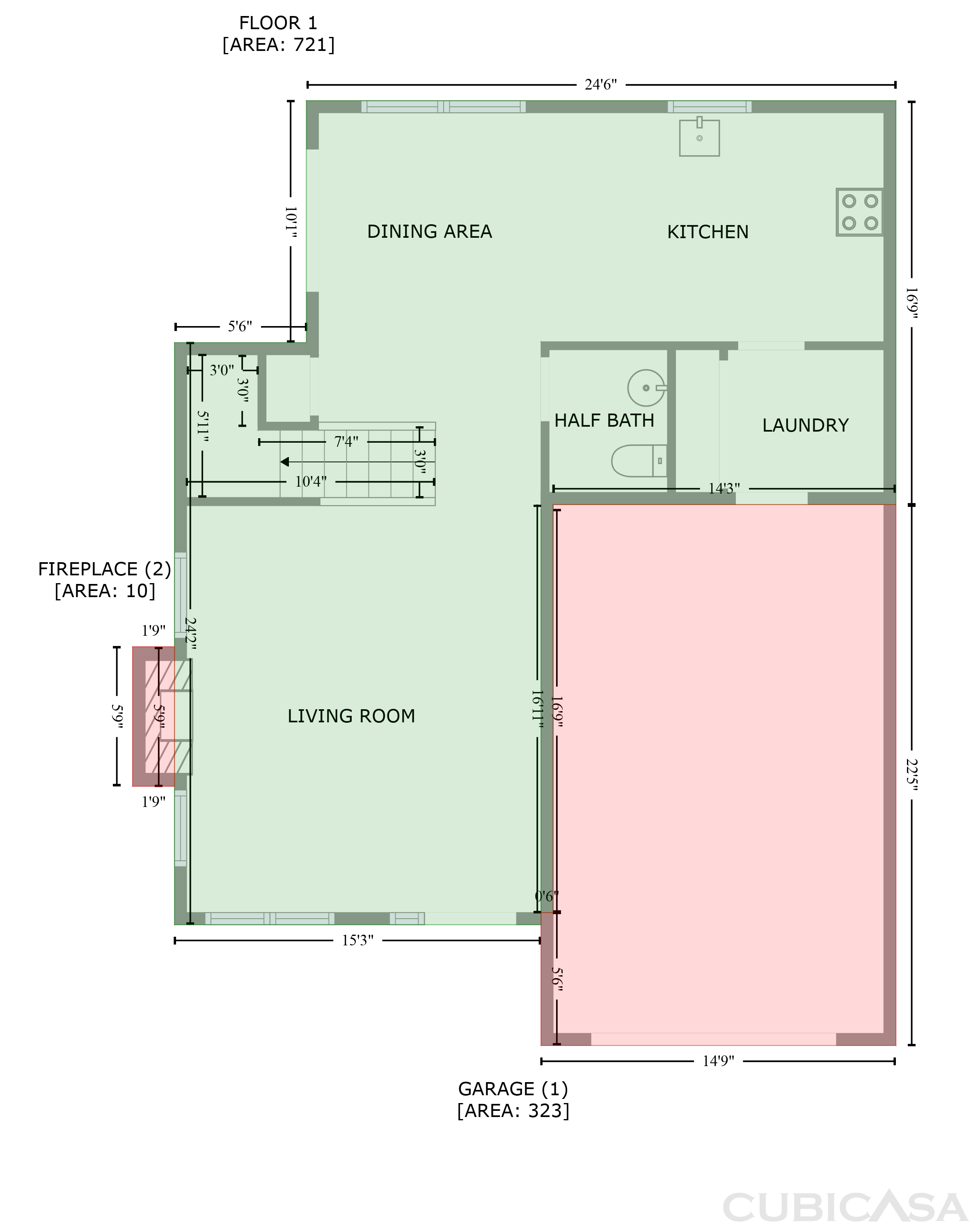 Main Floor of 1216 Briarwood Dr, Mebane, NC