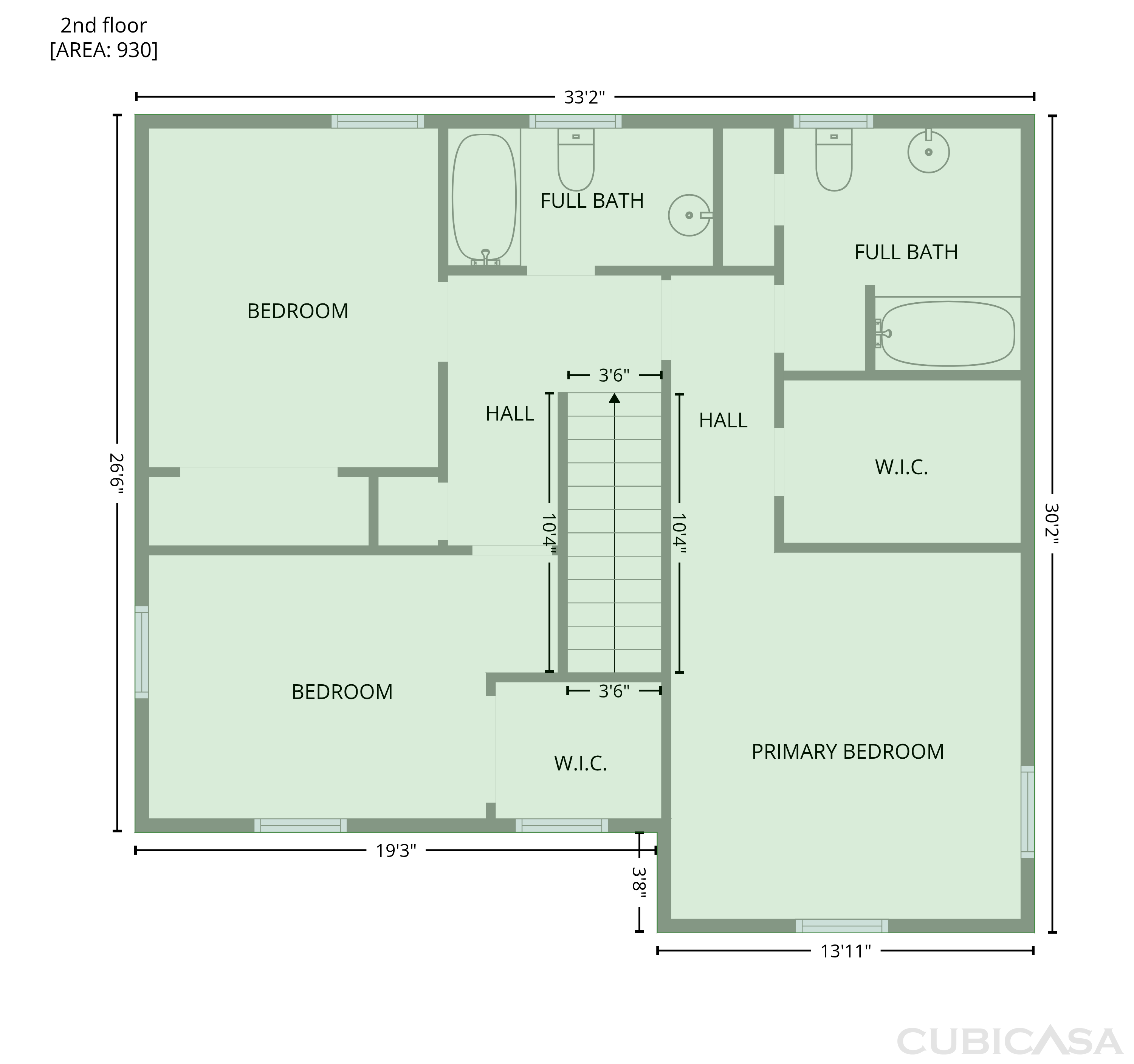 Second Floor of 5209 Heelands Ct, Raleigh, NC