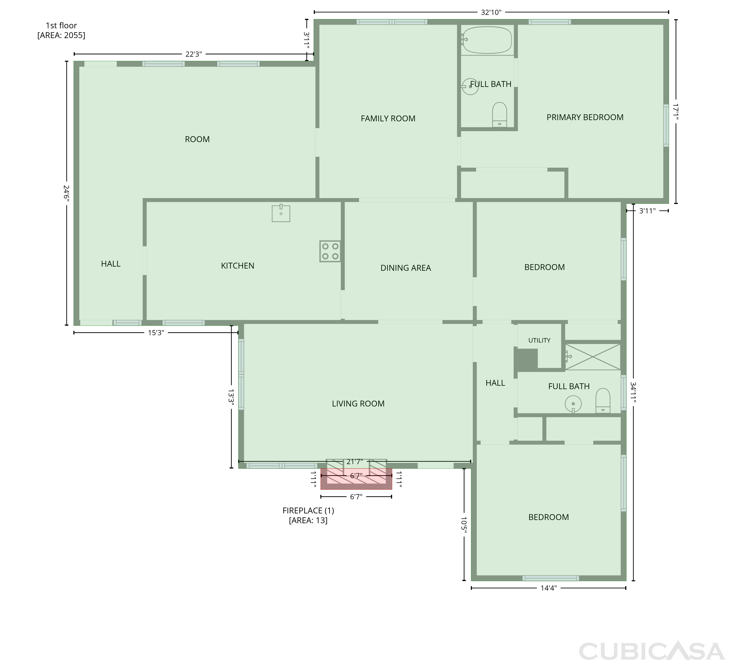 Main Floor of 1208 Terrell Dr, High Point, NC