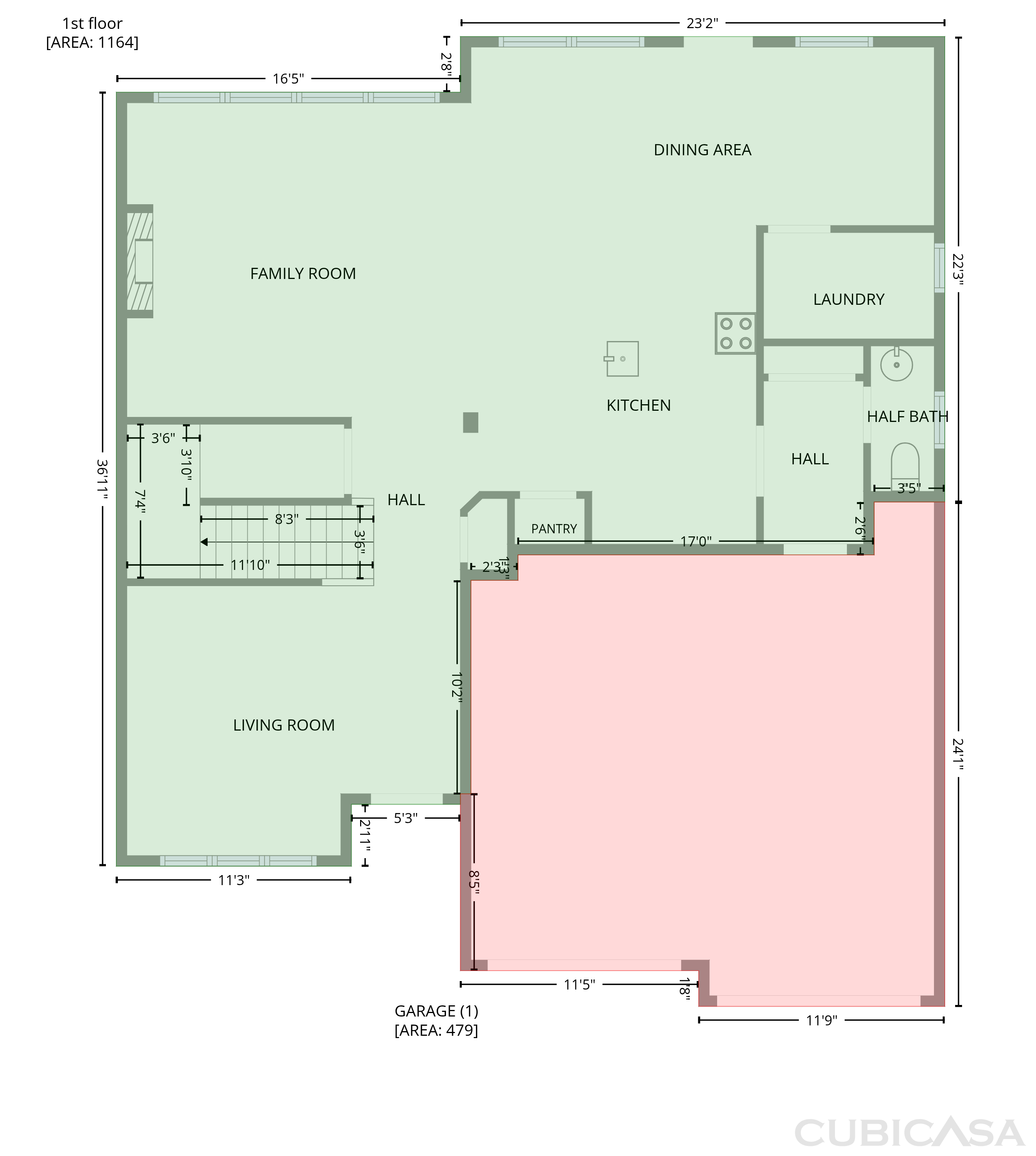 Main Floor of 6003 Providence Dr, Union City, GA