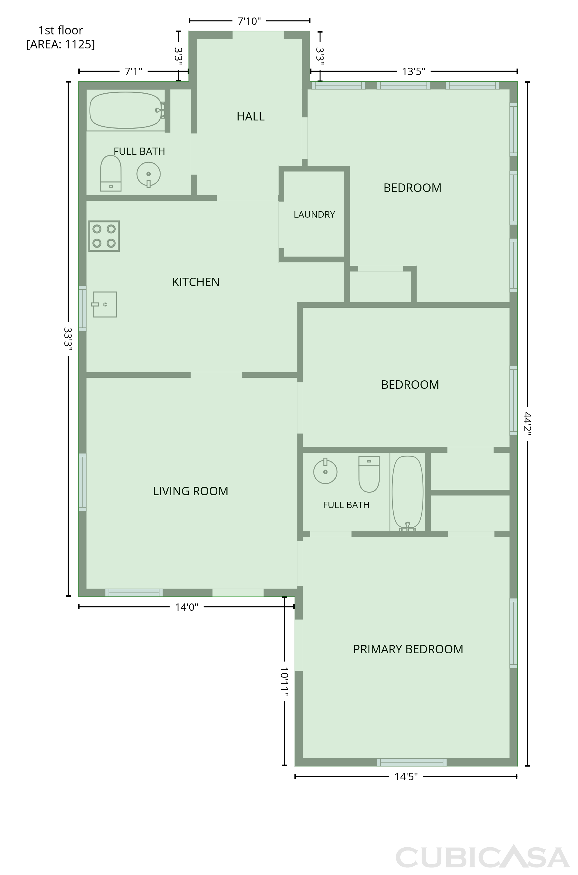 Main Floor of 1216 Bessie St, Fort Worth, TX