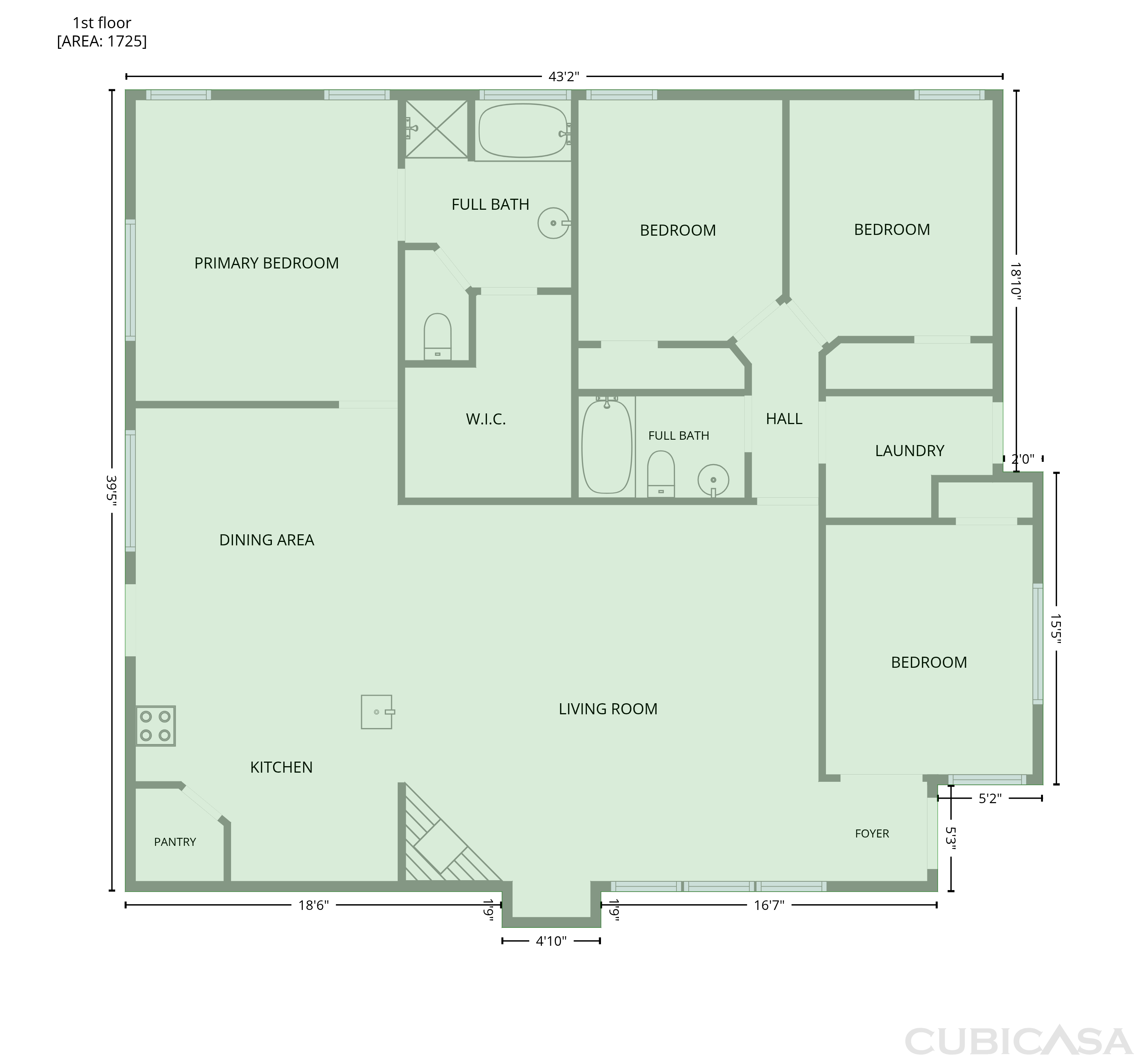 Main Floor of 825 Dixon Ln, Denton, TX