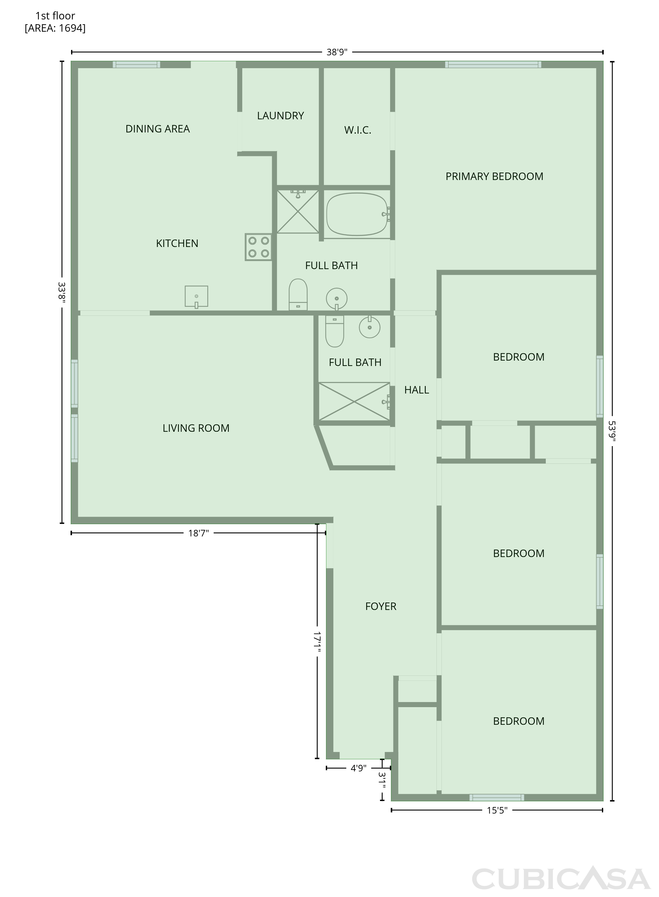 Main Floor of 1120 Beaverwood Ln, Crowley, TX