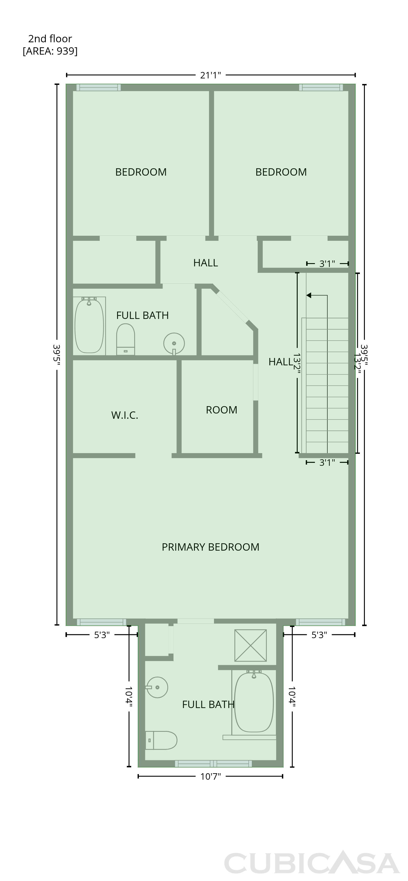 Second Floor of 5080 Windsor Forrest Ln, Atlanta, GA