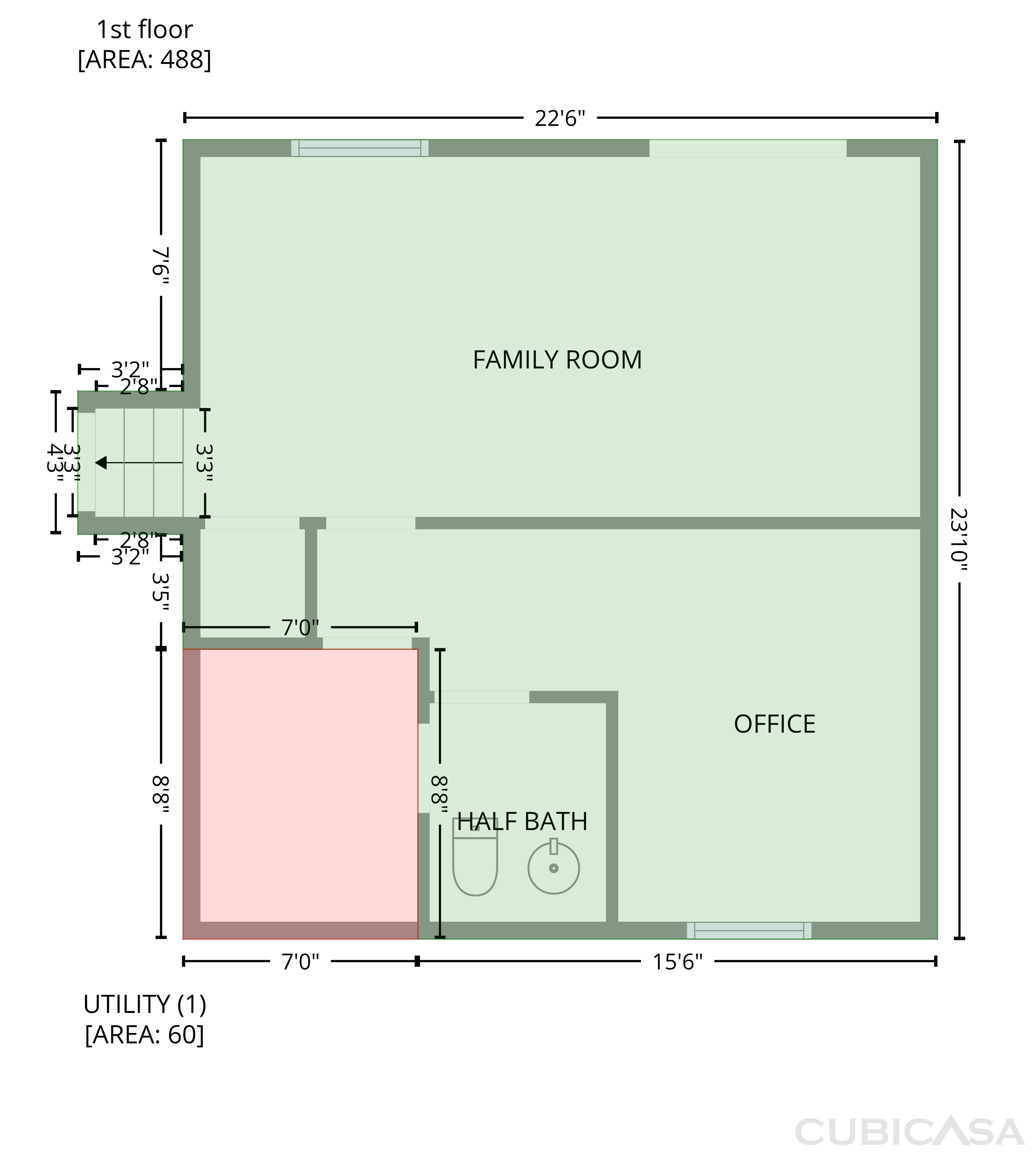 Main Floor of 3936 Rolling Pl, Conley, GA