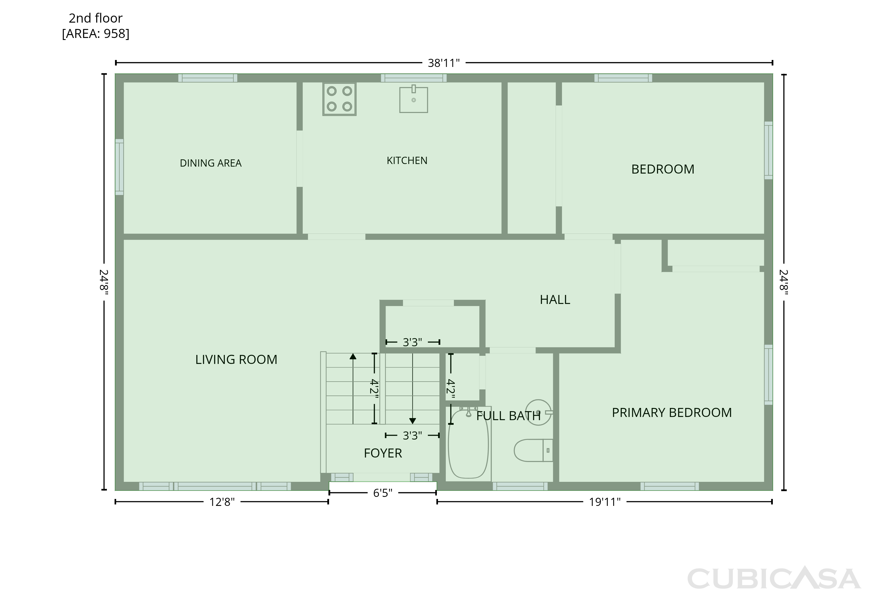 Second Floor of 107 School Ave, Colonial Heights, VA
