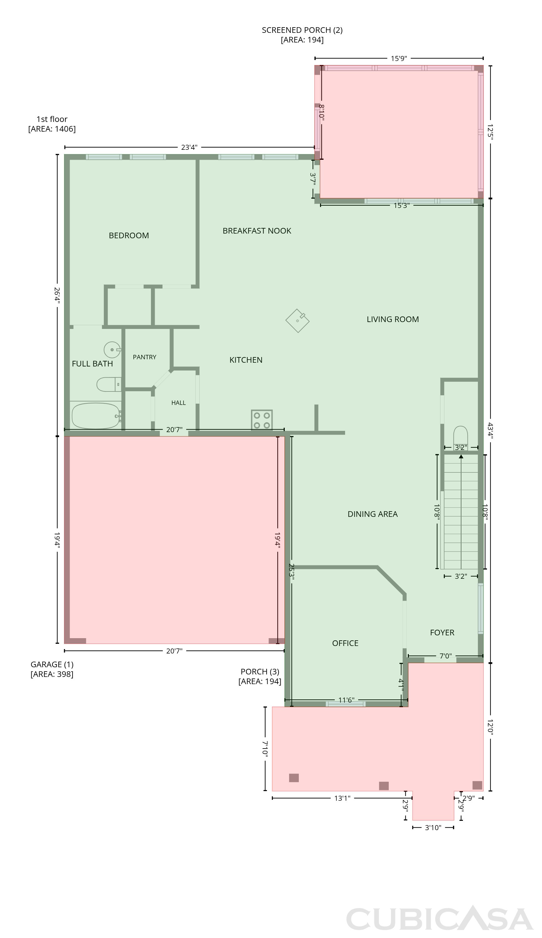Main Floor of 216 Red Bluff St, Summerville, SC