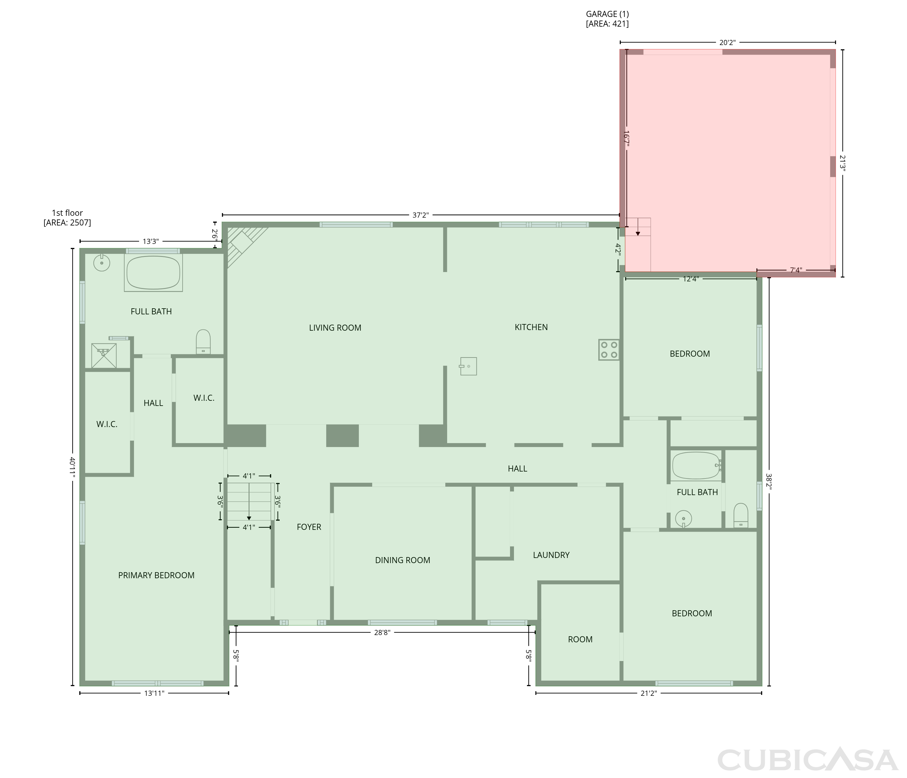 Main Floor of 2109 Cumberland Ln, Albany, GA