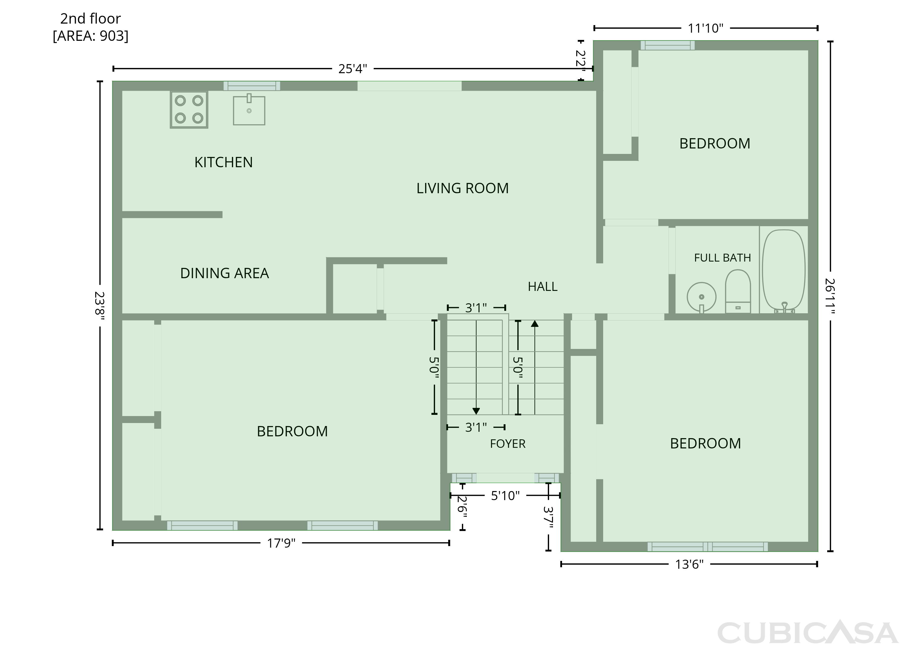 Second Floor of 7816 Foxwood Dr, Raleigh, NC