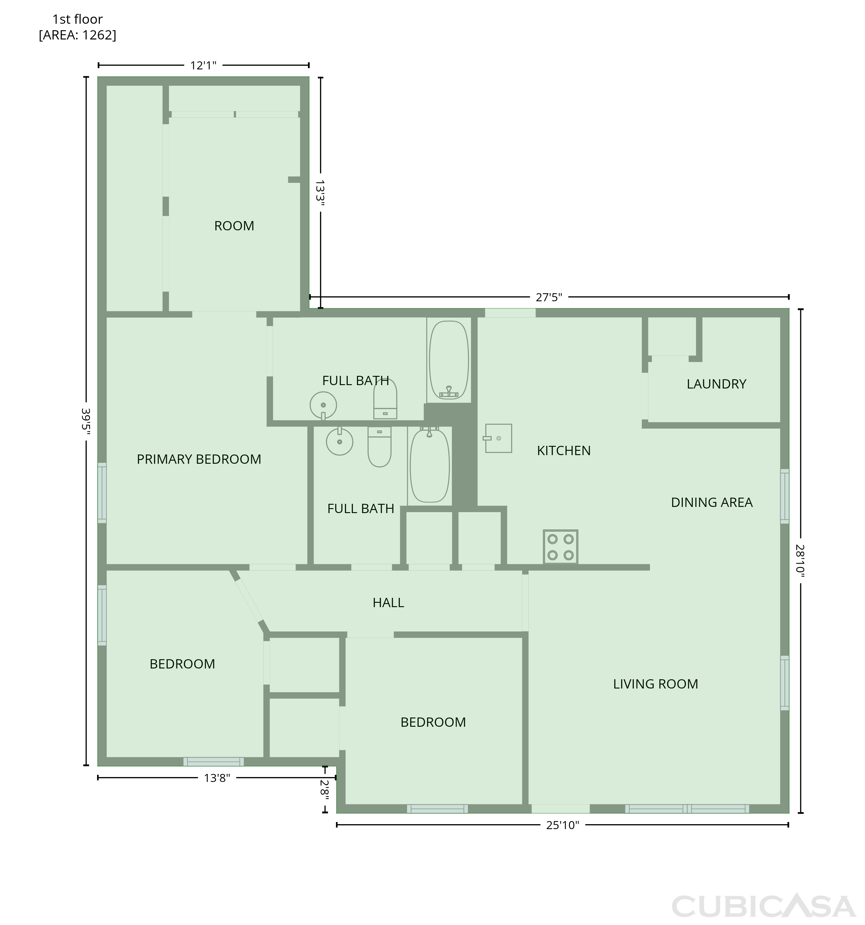 Main Floor of 704 Thornton Pl, Mobile, AL