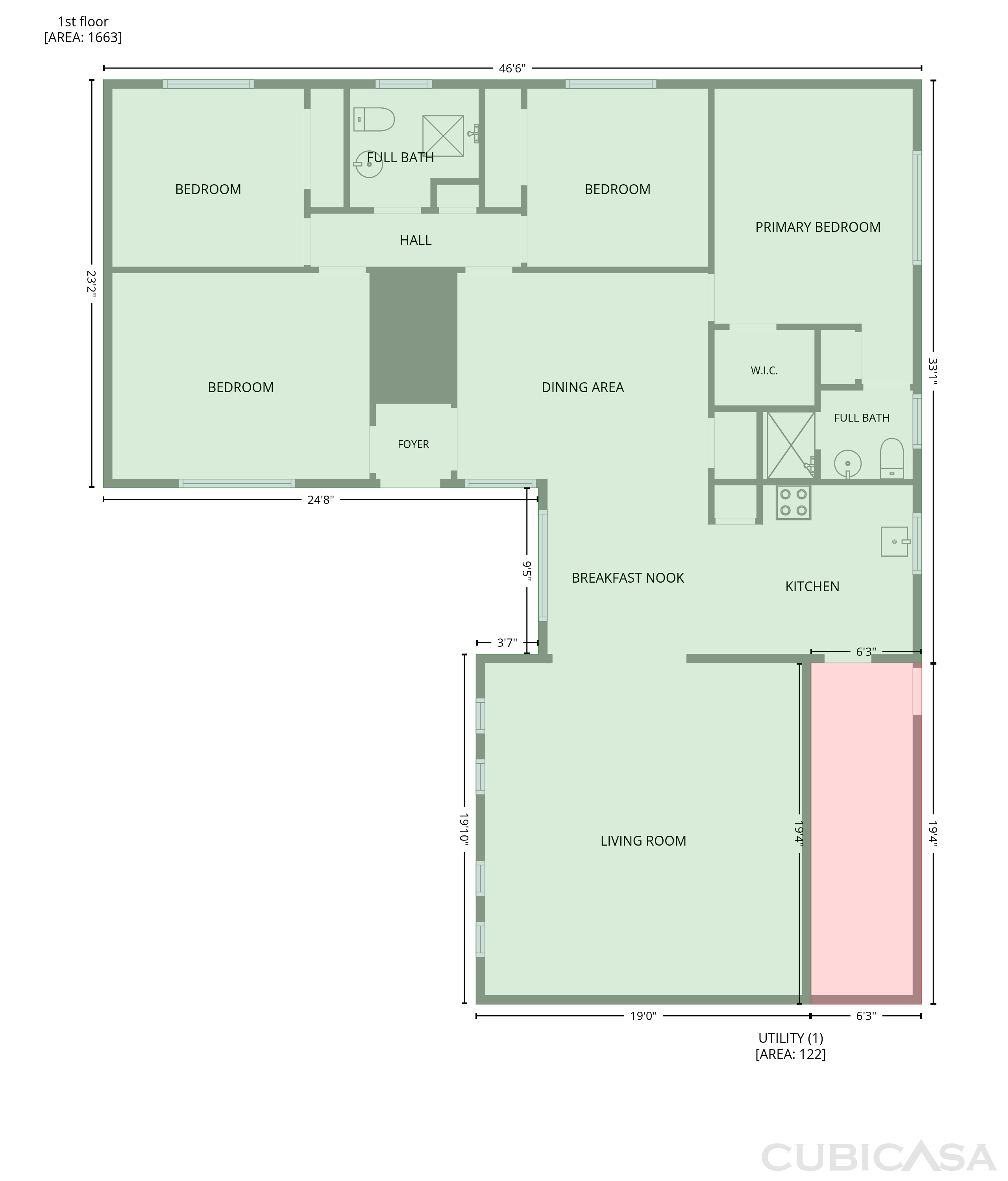 Main Floor of 7706 Marinette Dr, Houston, TX