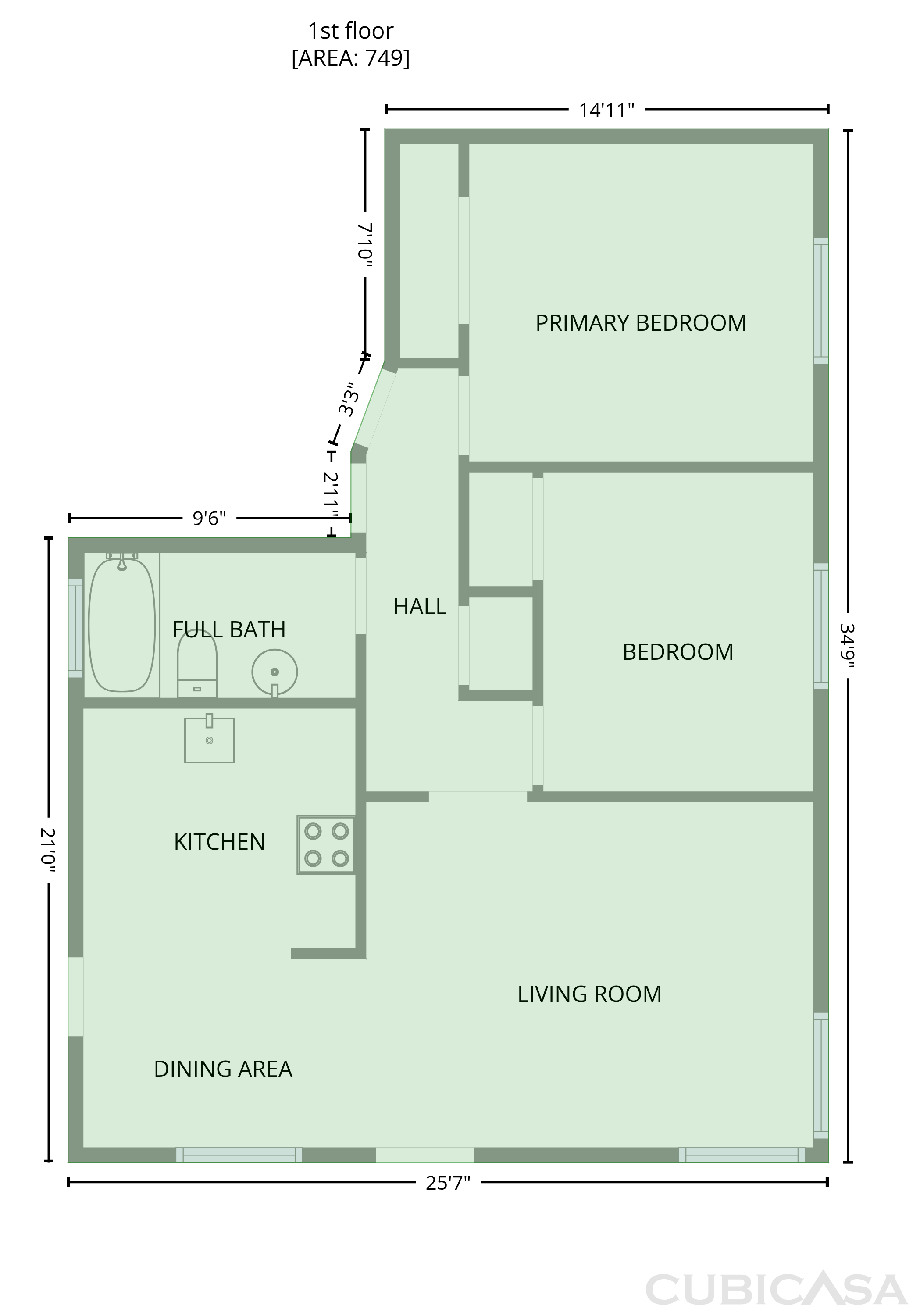 Main Floor of 1482 Knights Row, Yuba City, CA