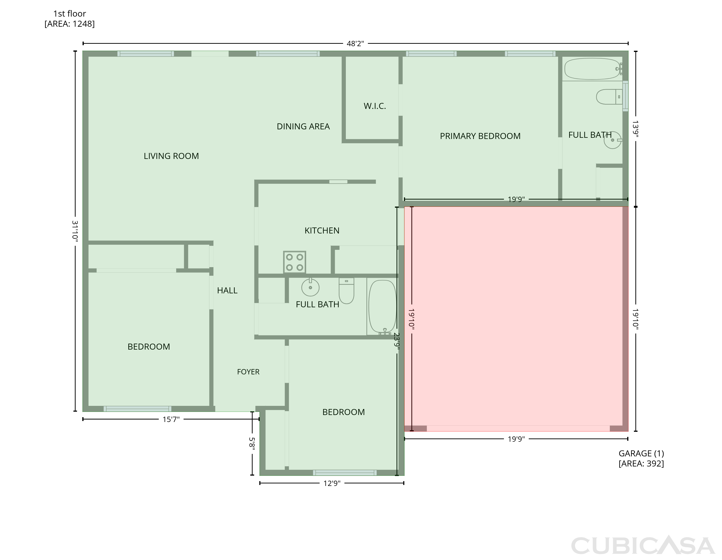 Main Floor of 437 Shady Ln, Hazel Green, AL